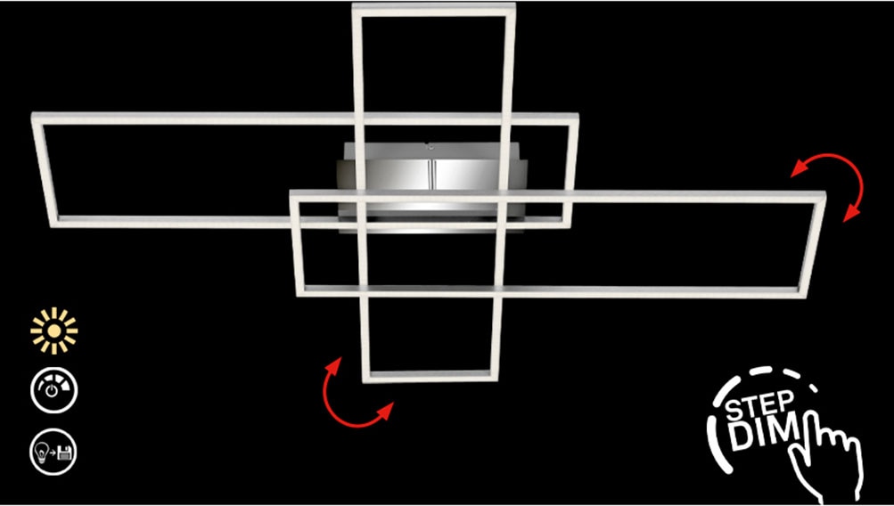 Briloner Leuchten LED Deckenleuchte »FRAME« günstig online kaufen