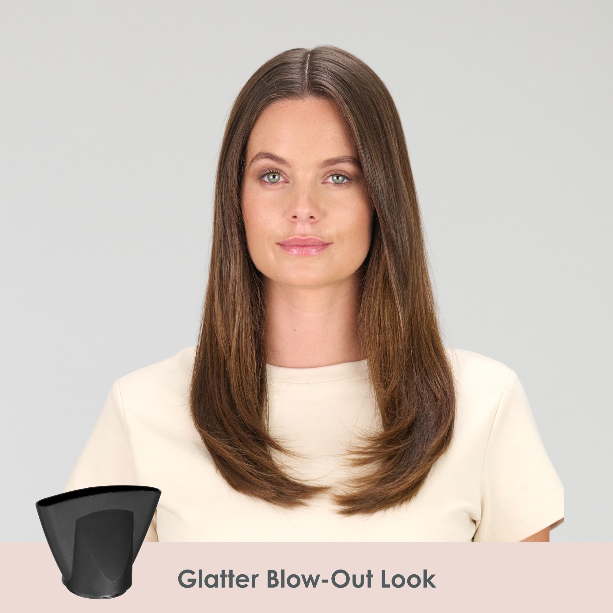 BaByliss Haartrockner »BaByliss Denim Luxe Haartrockner mit Ionen-Technologie, D251PE« 2.200 W Föhn mit Aufsatz, HTDC-Motor, 2200W, Keramik-Technologie