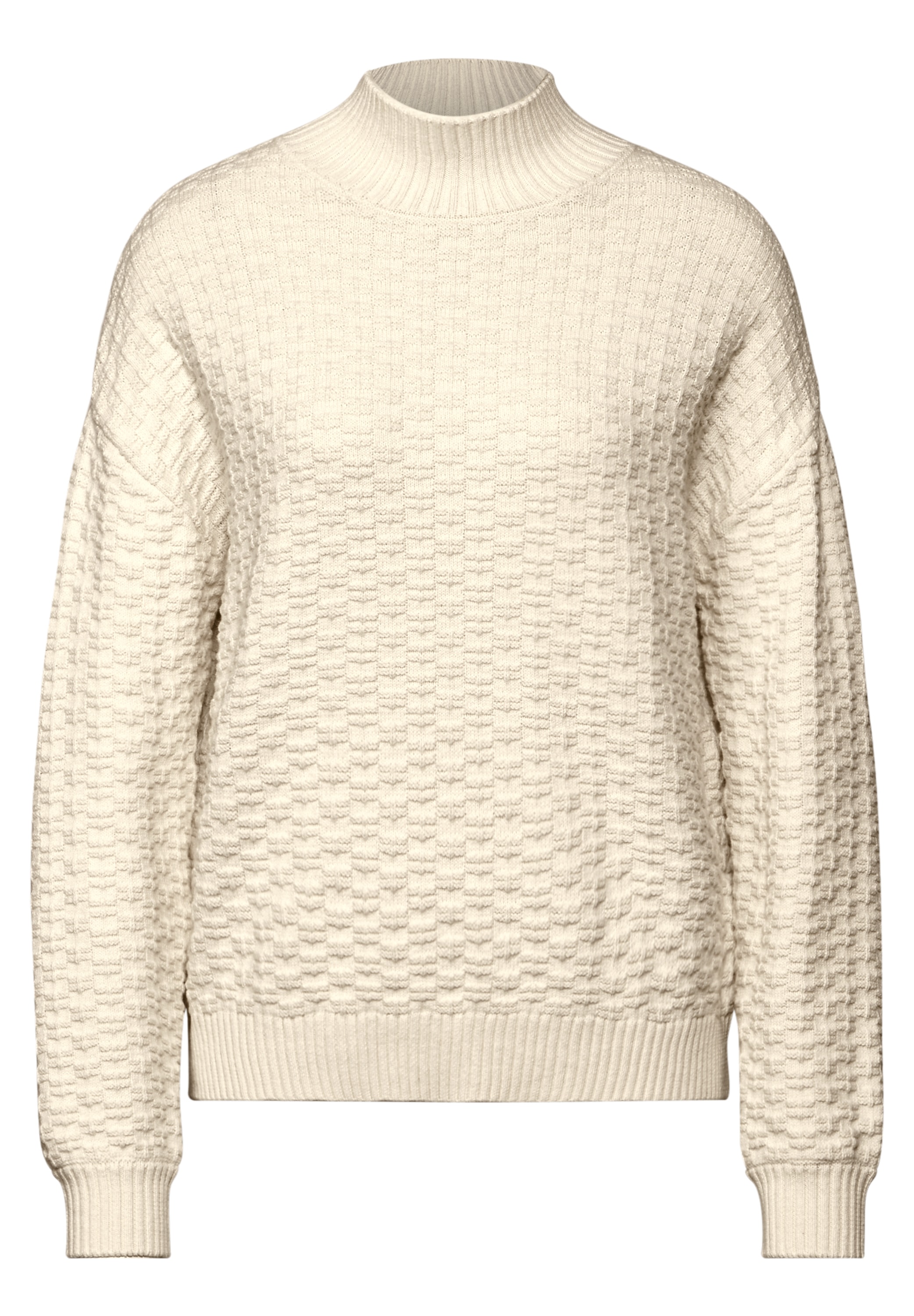 STREET ONE Rollkragenpullover, mit Struktur