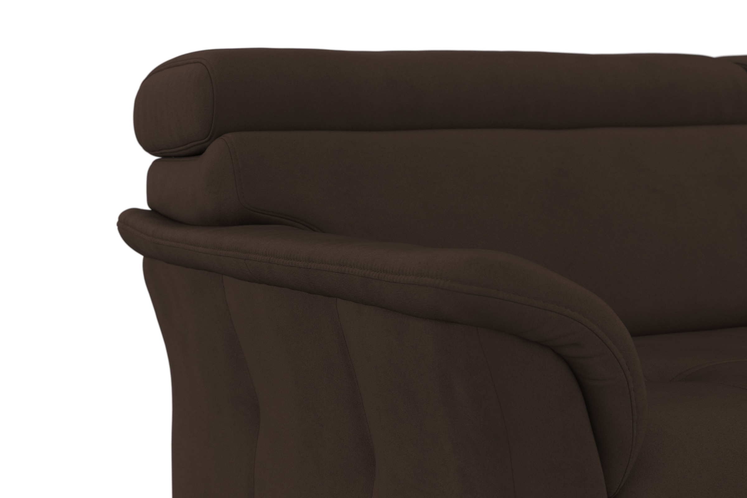 sit&more Ecksofa »Marano L-Form«, inklusive Kopfteilverstellung, wahlweise mit Bettfunktion, Bettkasten