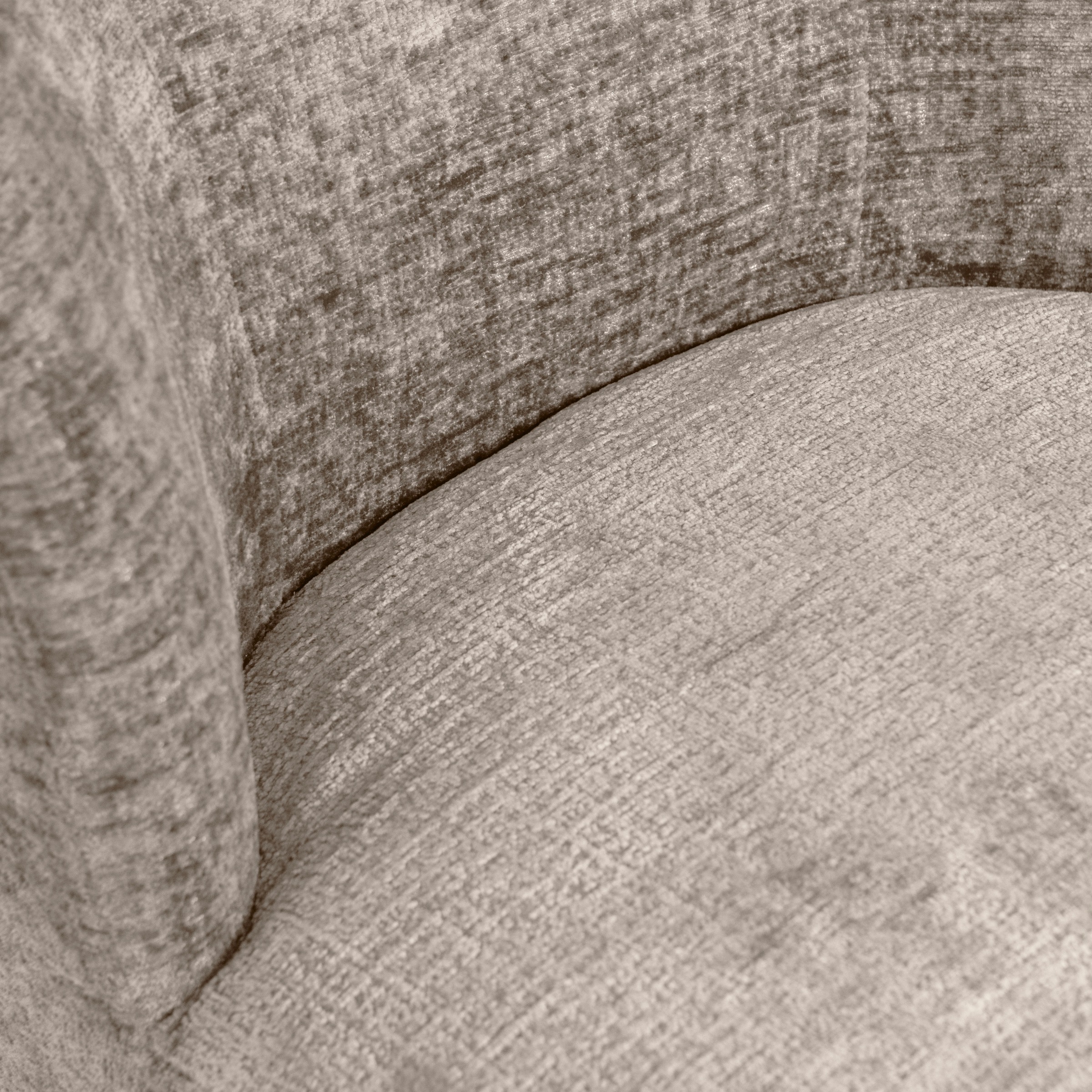 WOOOD Drehsessel »Atty mit struktur-Velvetbezug und Drehmechanismus B 74 x T 65 x H 75cm« Sehr hohe Verschleißfestigkeit, montiert geliefert, Tragkraft 120 kg