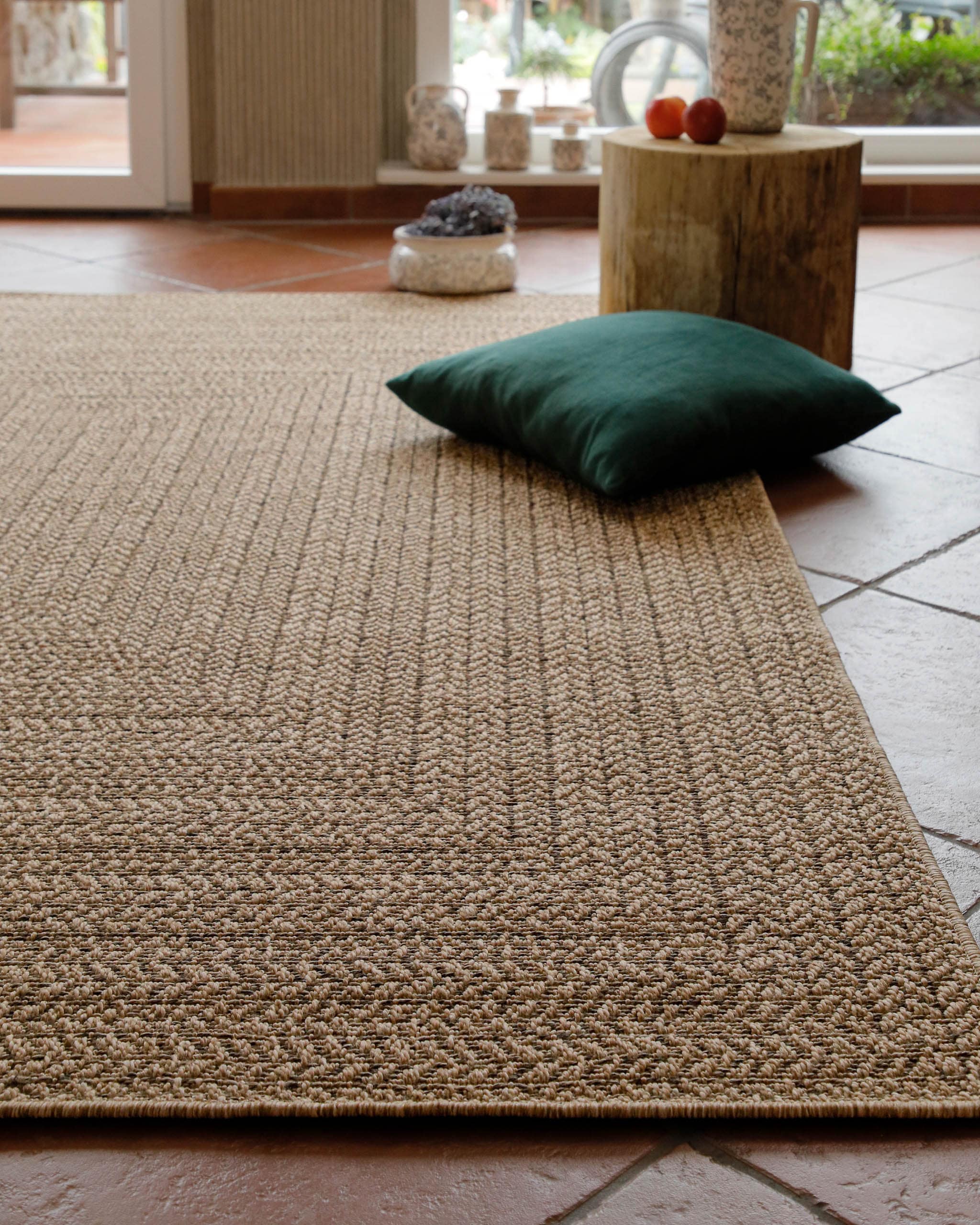 Wecon home Teppich »Layo« rechteckig 6 mm Höhe Flachgewebe, wetterfest, geo günstig online kaufen