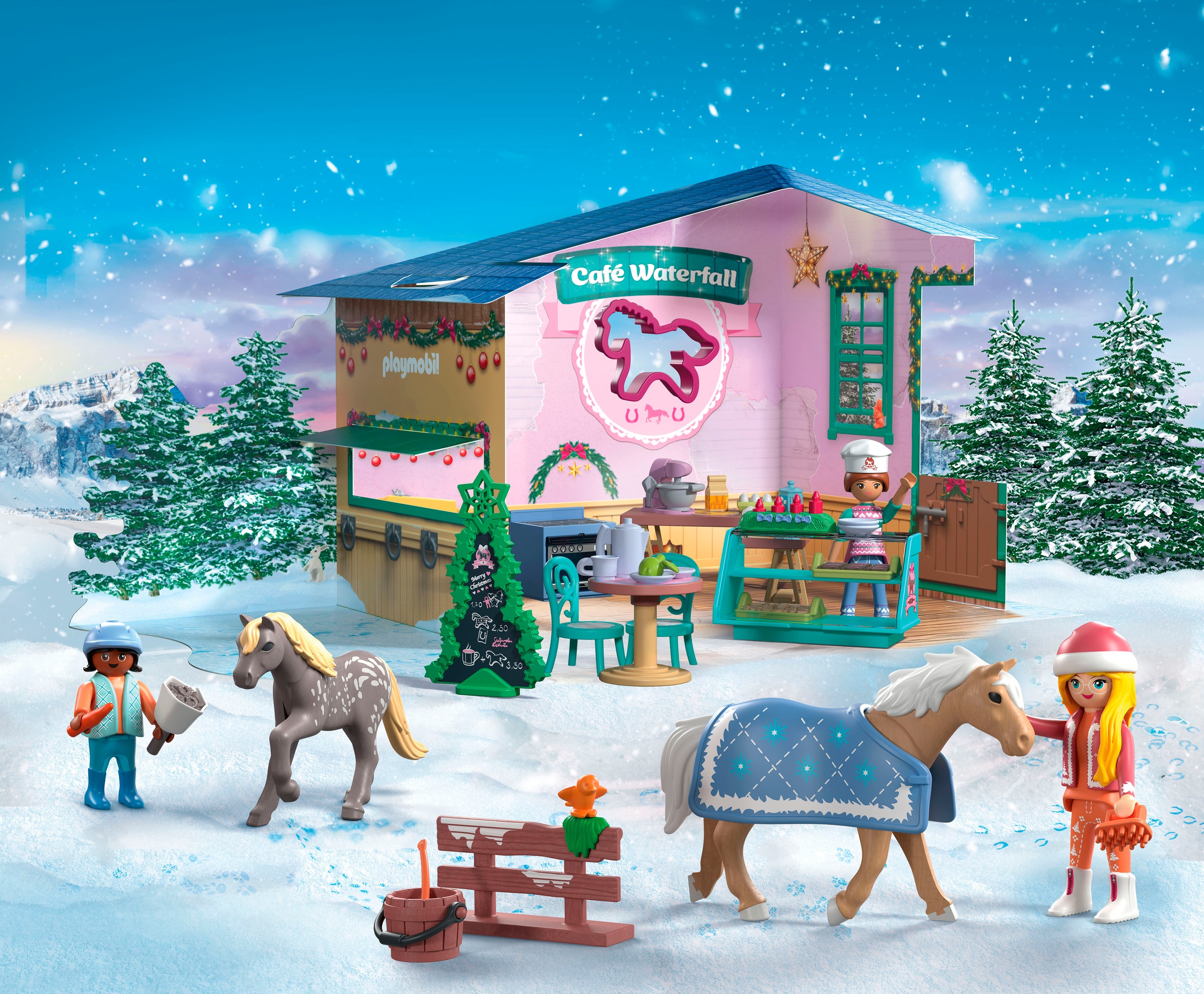 Playmobil® Spielzeug-Adventskalender »Weihnachtsbacken im Reitercafé (71952 günstig online kaufen