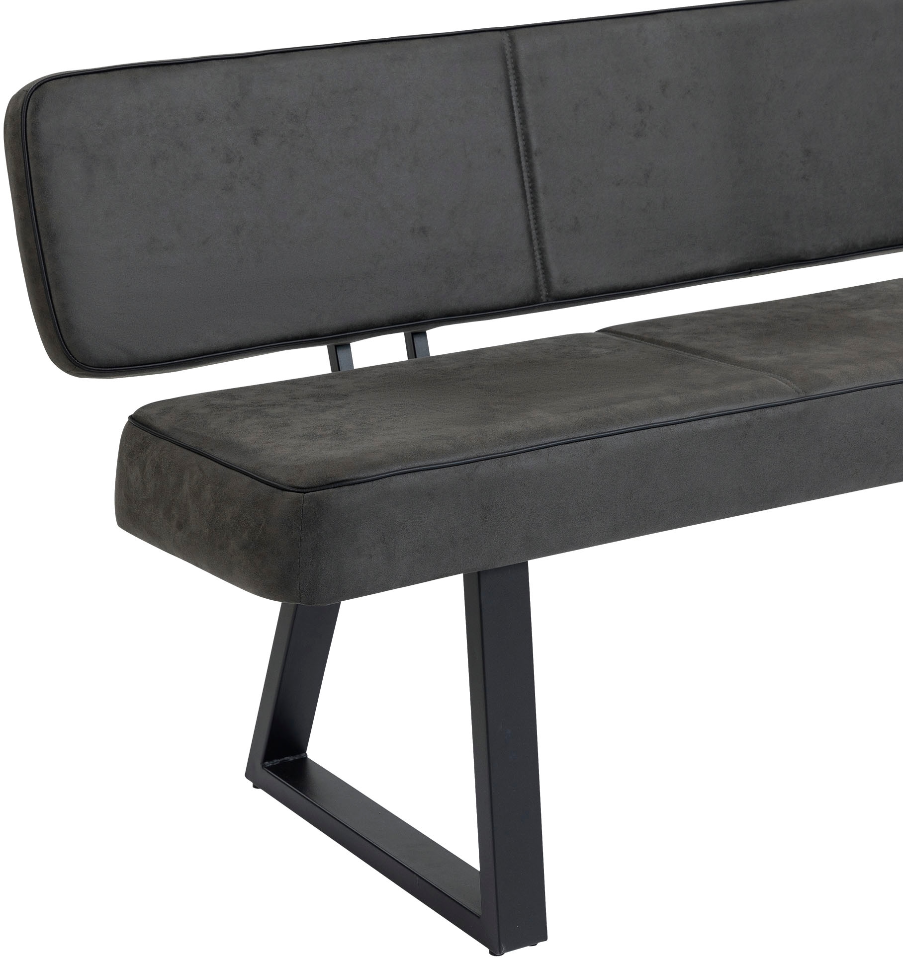 Duo Collection Sitzbank »Tara Bank mit Rückenlehne« Hochwertiger Mikrofaserbezug, mit Federkern, bis 260 kg belastbar