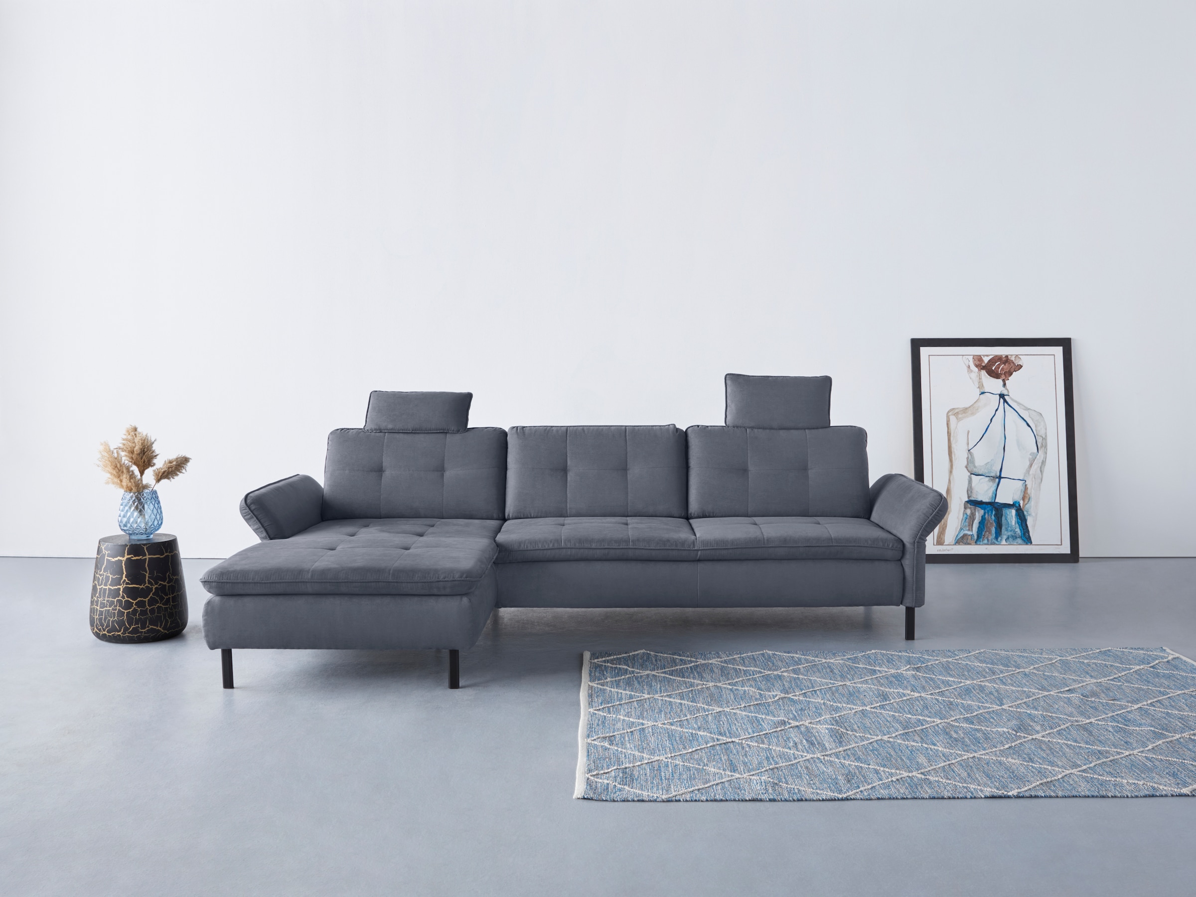 Home affaire Ecksofa »Birkholm L-Form« Armlehnverstellung, auch in Easy Cle günstig online kaufen