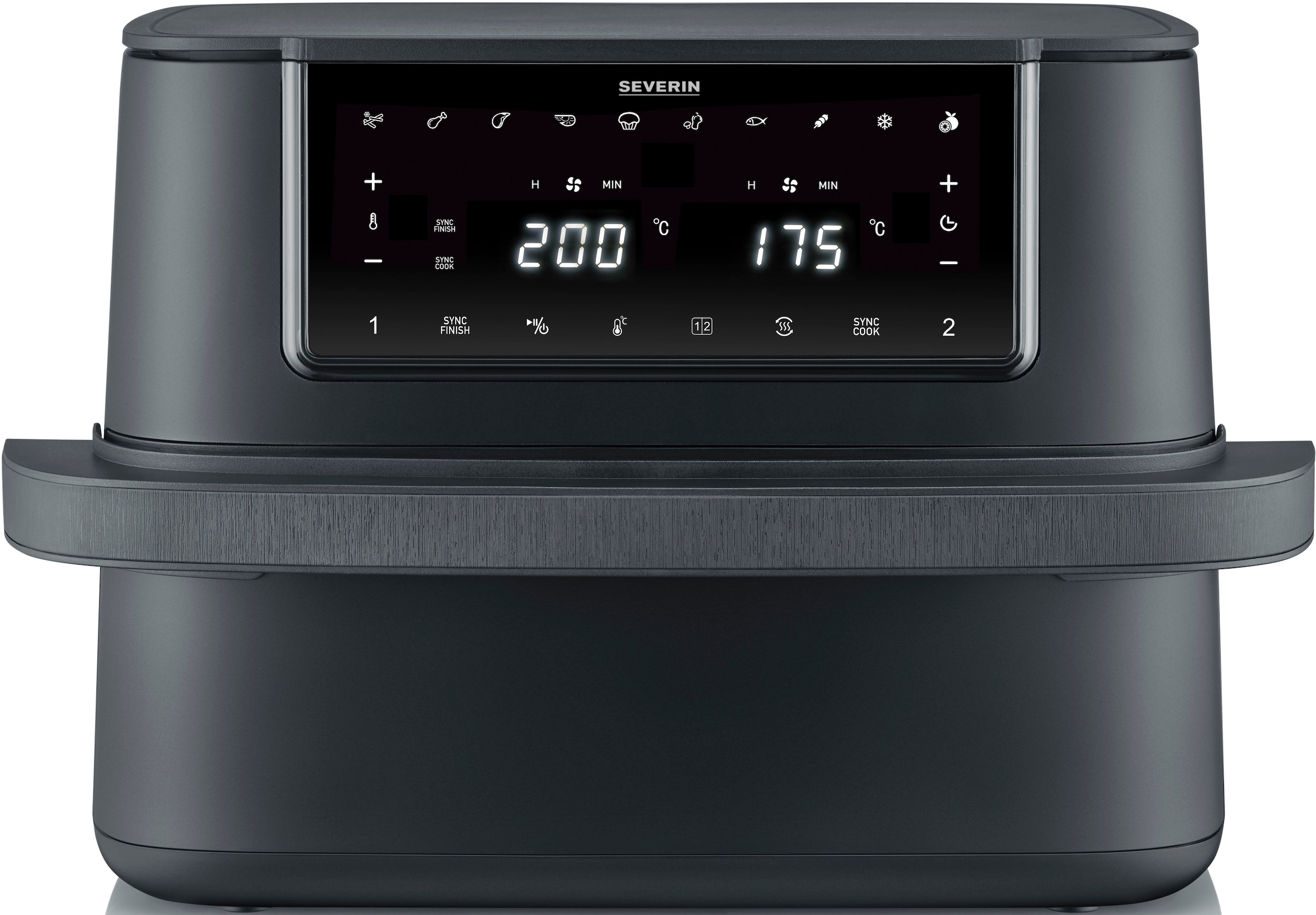 Severin Heißluftfritteuse »FR 2490  9 l "Flex Max Dual"«, 2600 W