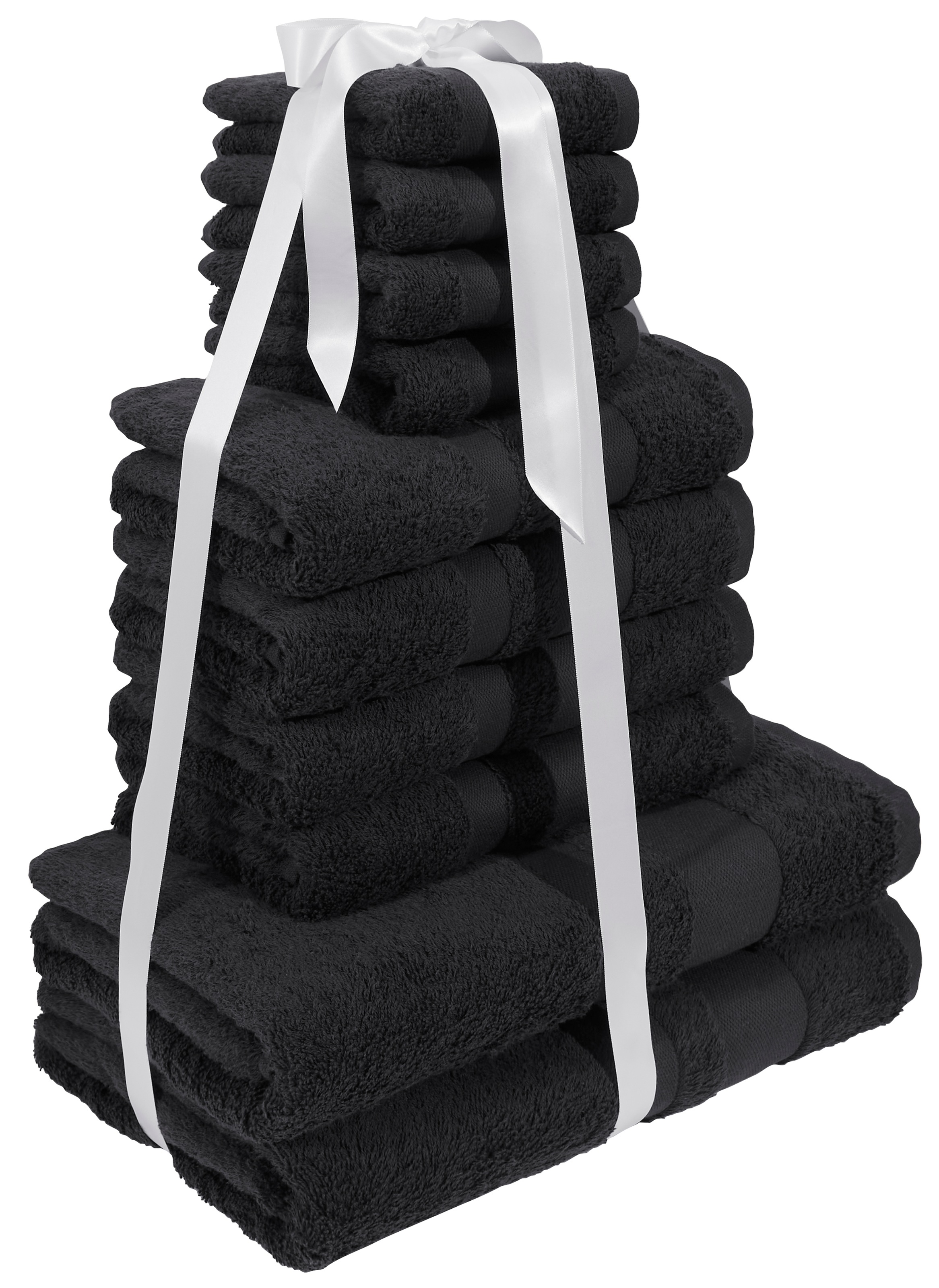 my home Handtuch Set »Vanessa Premium 550 g/m², Duschtücher, Handtücher & Gästetücher«, Set, 10 tlg., Walkfrottee, 10-tlg Premium Handtuch-Set, 100% Baumwolle, weich, saugstark