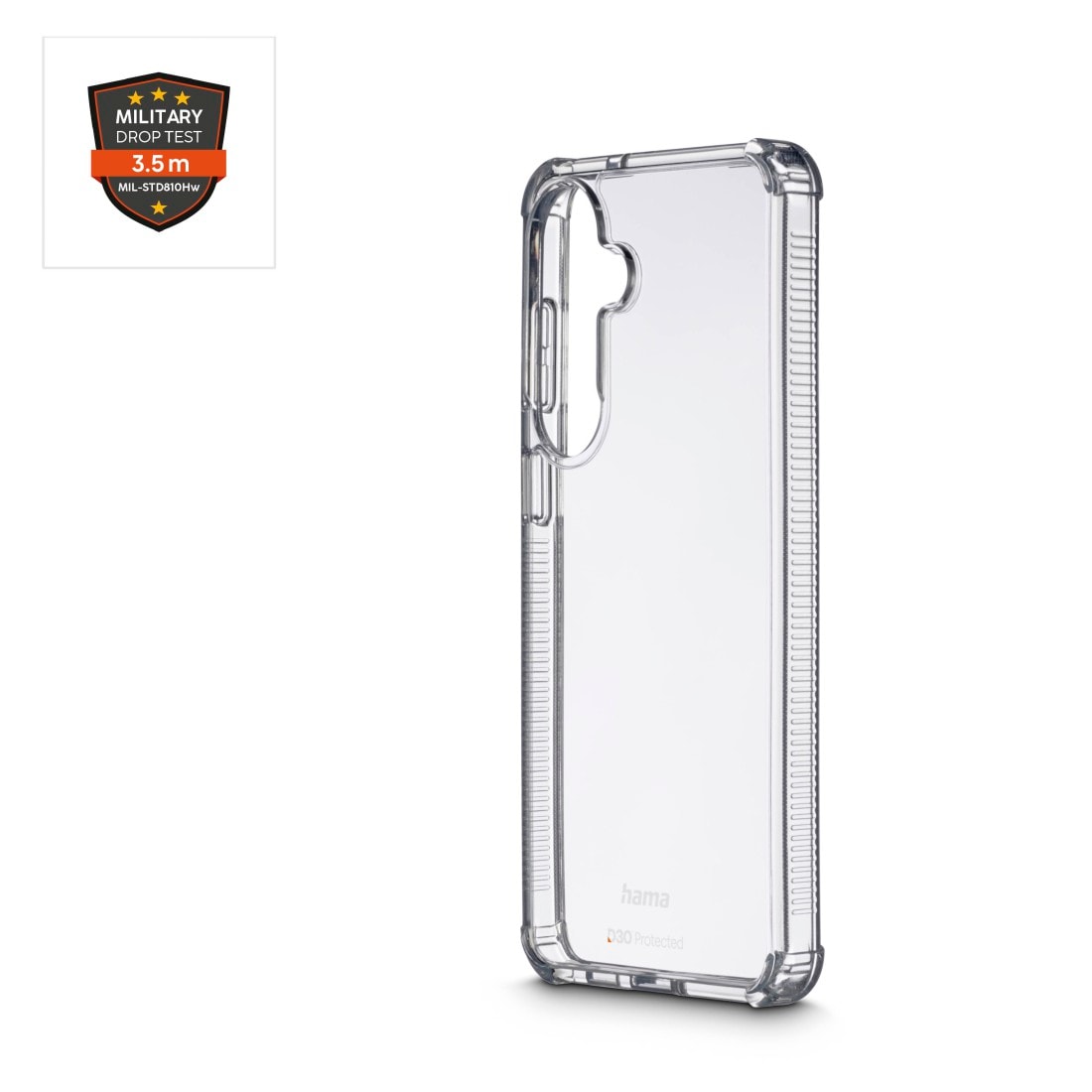Hama Smartphone-Hülle »Handyhülle für Samsung Galaxy S26+, durchsichtig« Samsung Galaxy S26+ D3O Stoßschutz, 35 m Fallschutz, kratzfest