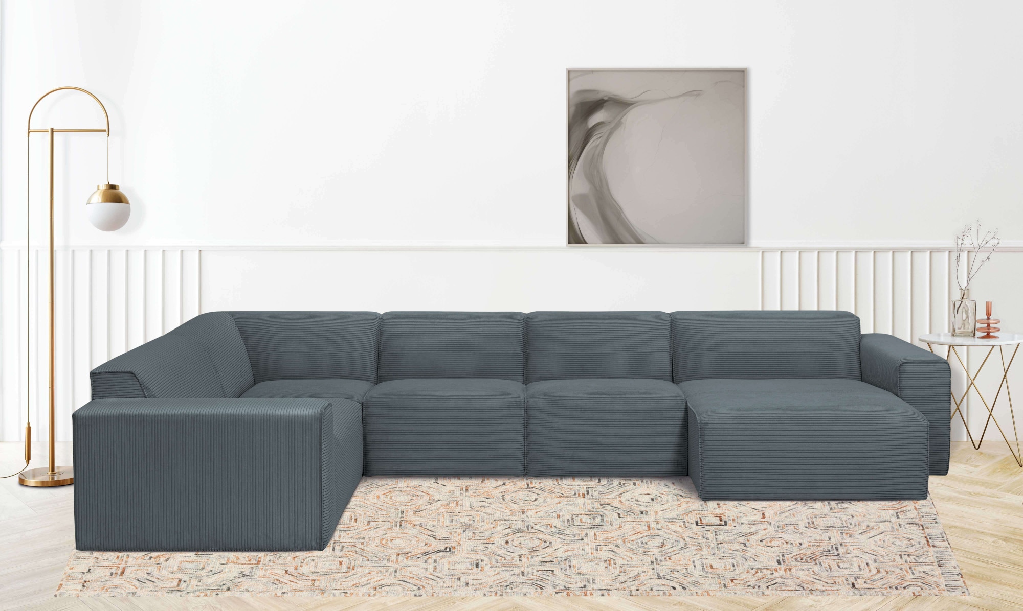 OTTO home Wohnlandschaft »Clayton« in einem trendigen Cord-Bezug, verschiedene Kombinationen verfügbar