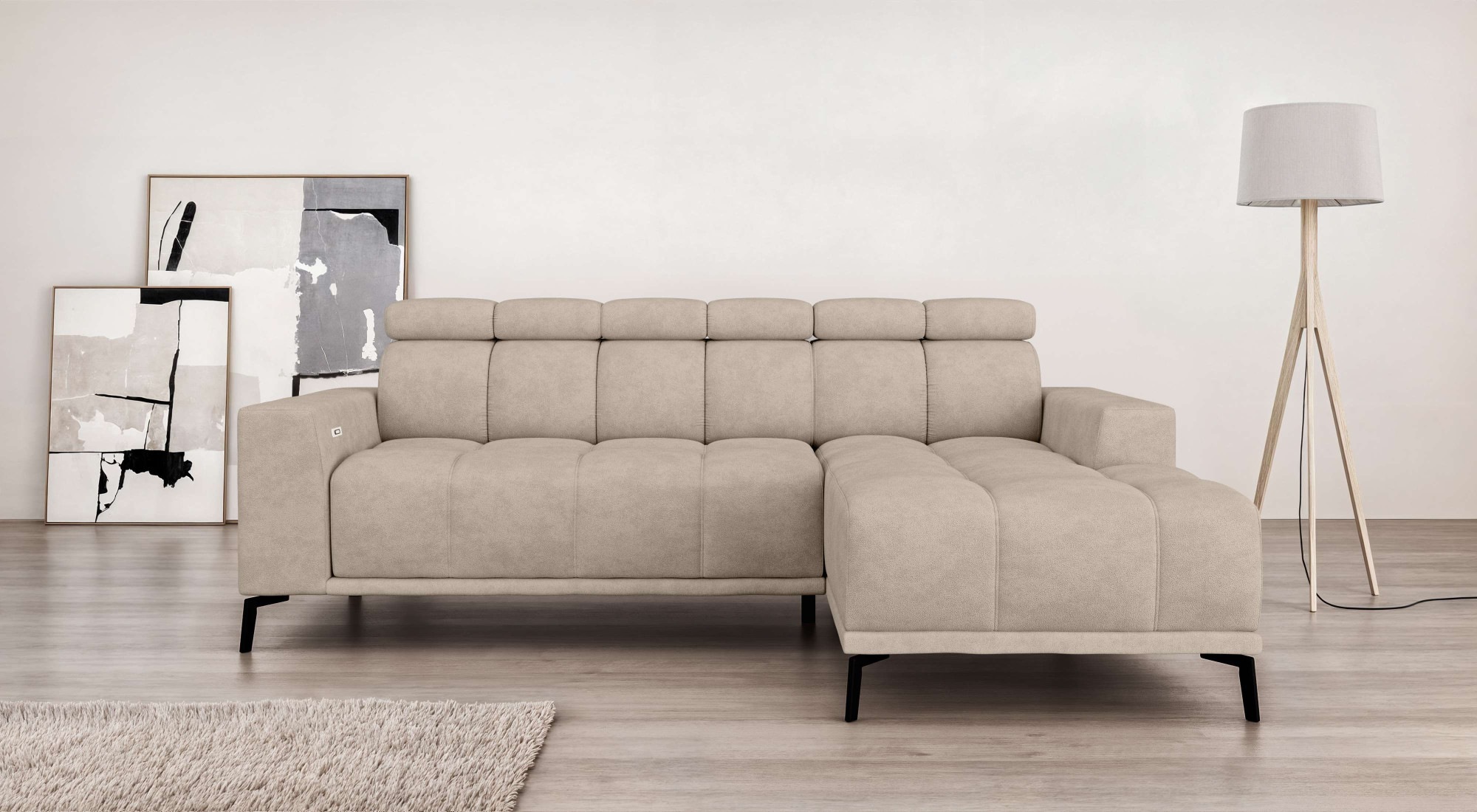 INOSIGN Ecksofa »CAZIE, Designsofa, L-Form, trendige Bubble-Optik,«, L-Form günstig online kaufen
