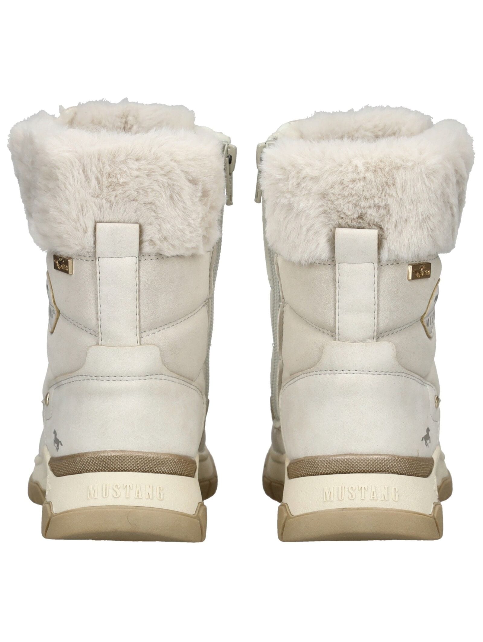 Mustang Shoes Schnürstiefelette »Mustang Shoes Stiefelette Lederimitat/Textil«