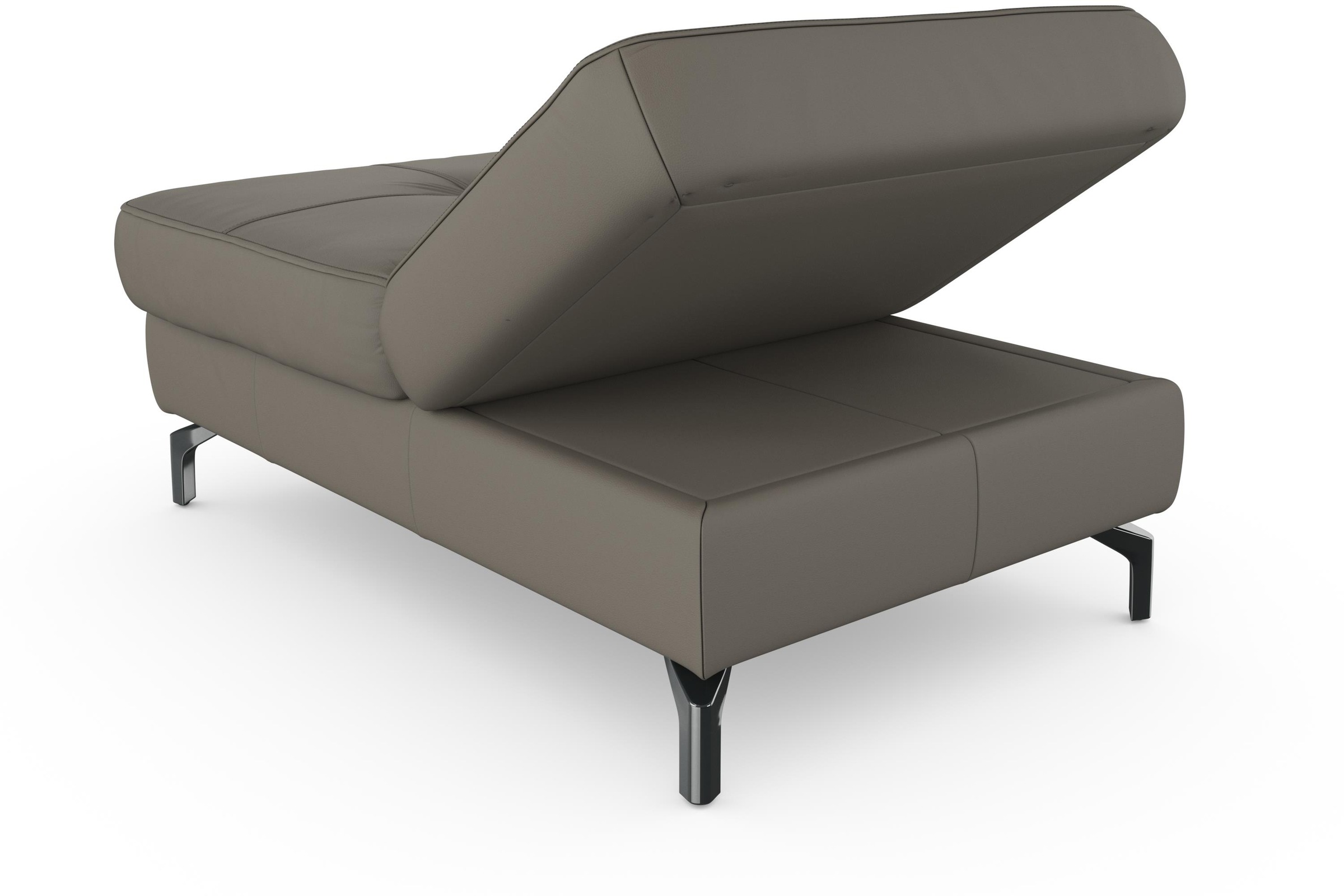 sit&more Hocker »Bendigo«, mit Klappfunktion, Bodenfreiheit 12 cm, wahlweise in 2 Fußfarben