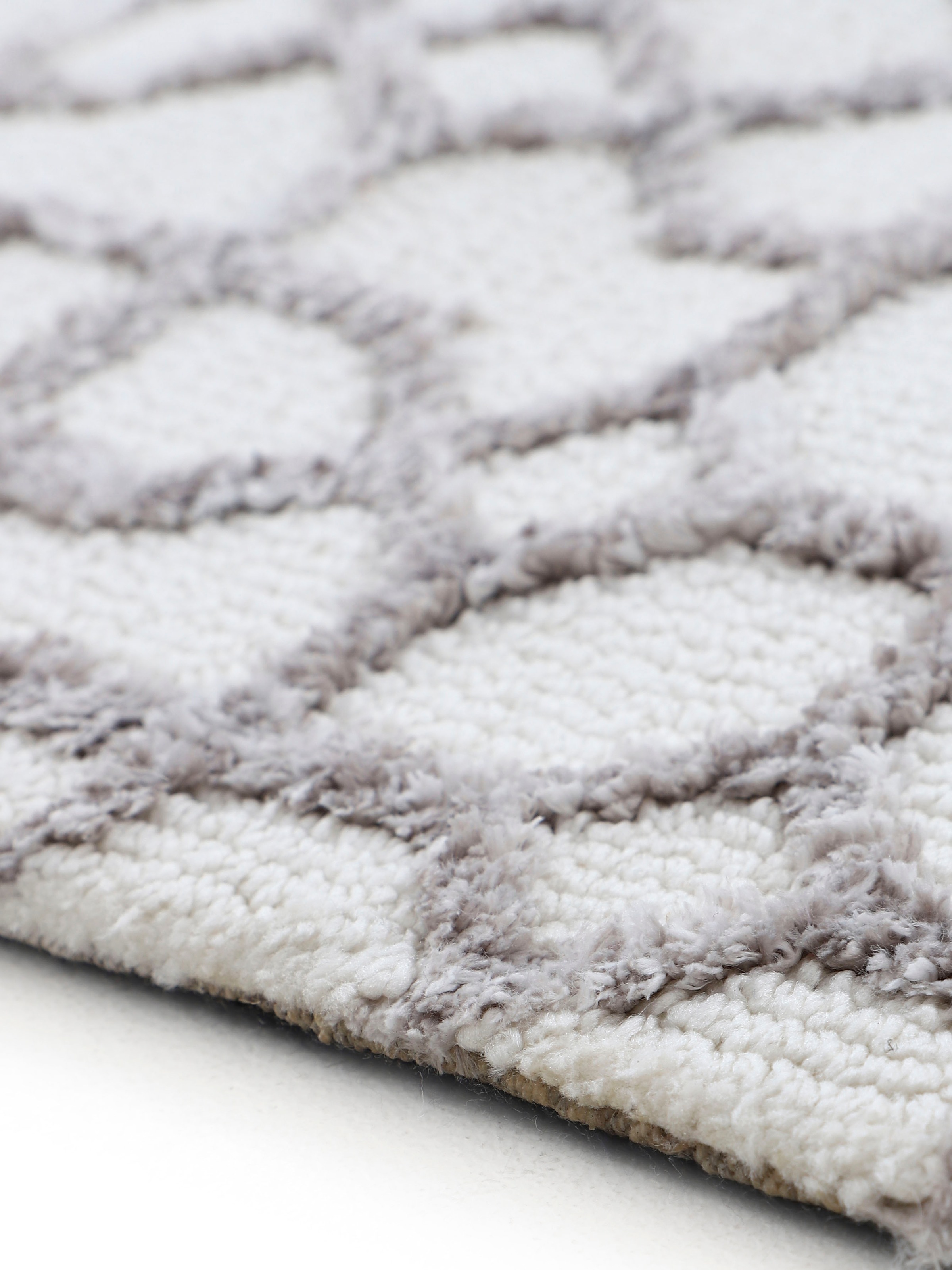 carpetfine Teppich »Holly 3«, rechteckig, 12 mm Höhe, geometrisches Design, Hoch-Tief Struktur, Wohnzimmer