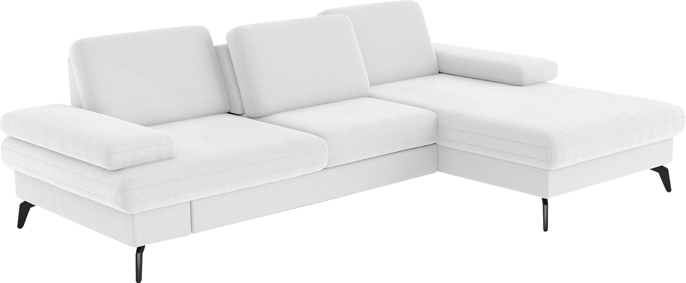 sit&more Ecksofa »Morris L-Form, inkl. Sitztiefenverstellung«, wahlweise mit Armteilverstellung, Bettfunktion & Bettkasten
