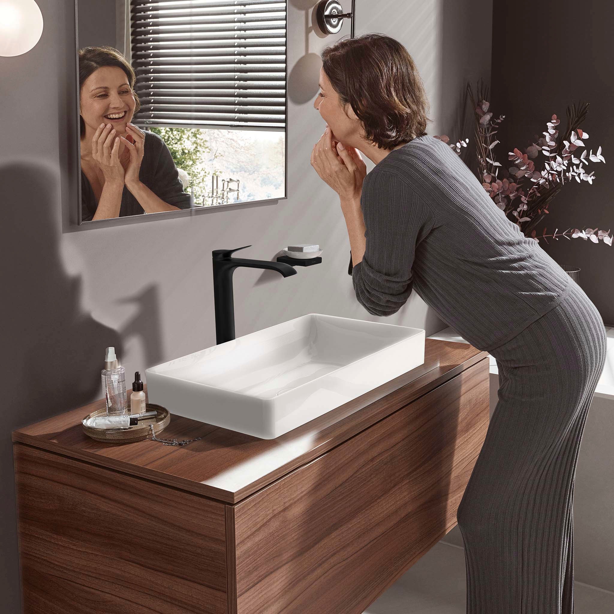 hansgrohe Waschtischarmatur »Vivenis«, 25cm, für Aufsatzwaschtische mit Zug günstig online kaufen