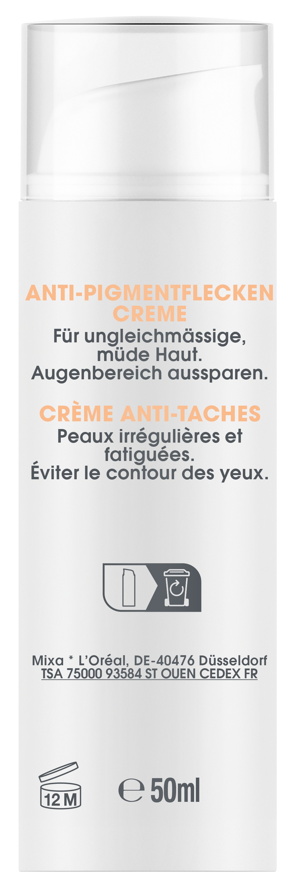Mixa Gesichtspflege »Mixa Anti-Pigmentflecken Creme«, mit hoher Wirksamkeit