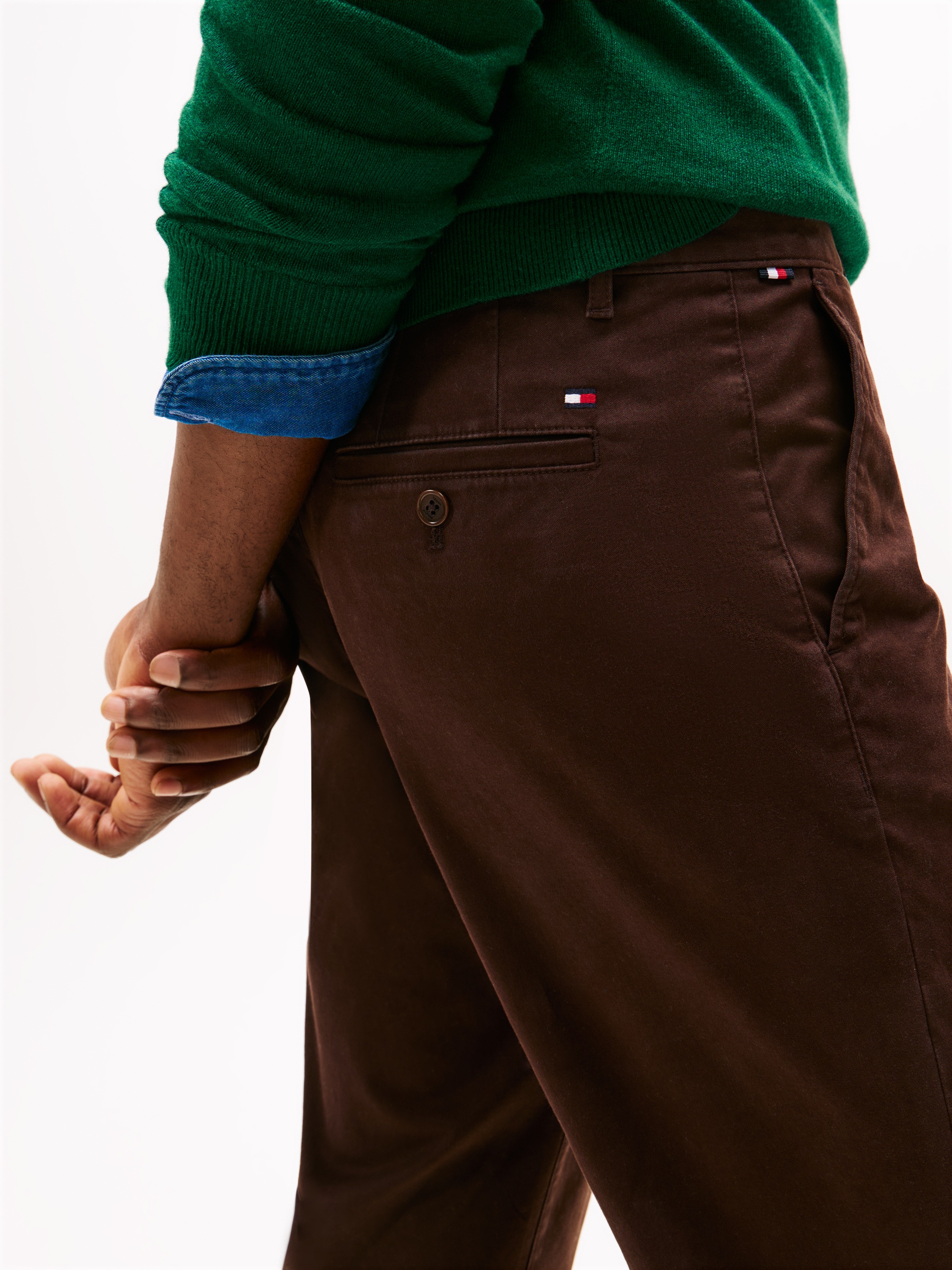 Tommy Hilfiger Chinohose »CORE DENTON ESSENTI«, Gerades Bein, Schlichte Optik