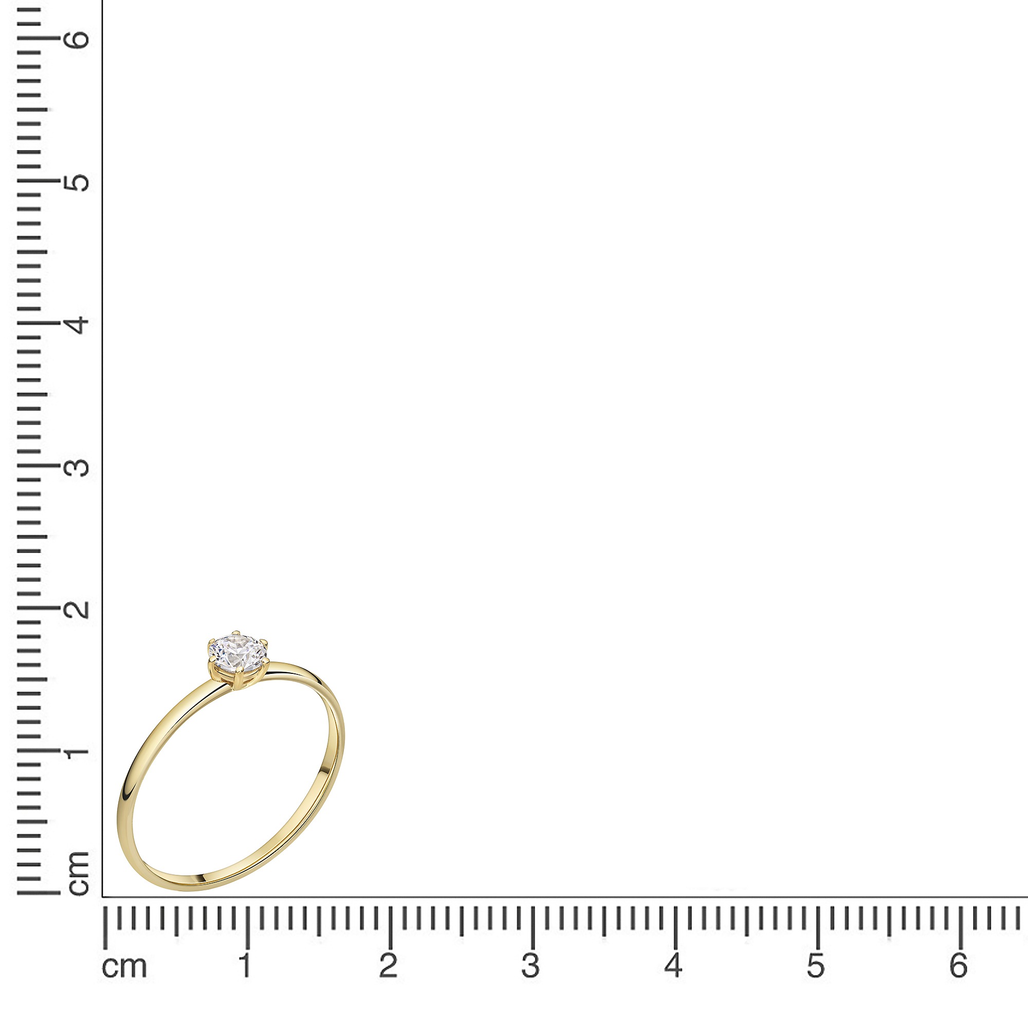 CELESTA Fingerring »375/- Gelbgold Zirkonia«
