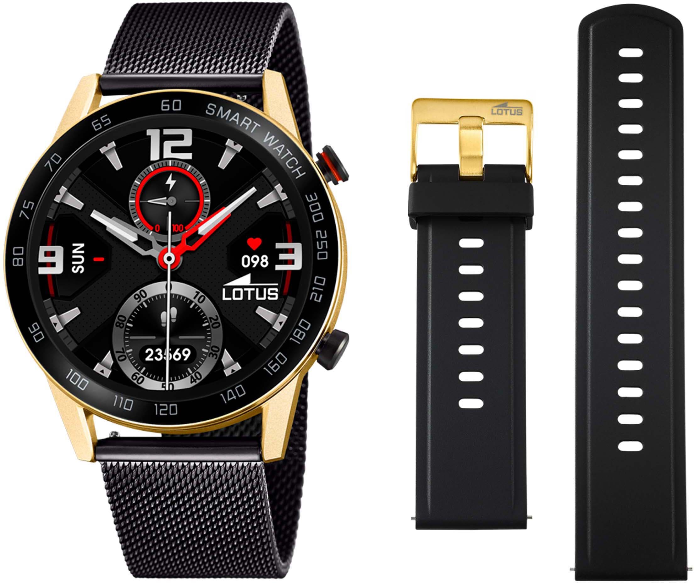 Smartwatch »50019/1«, (Armbanduhr, Herrenuhr, Edelstahlarmband, Schrittzähler,...