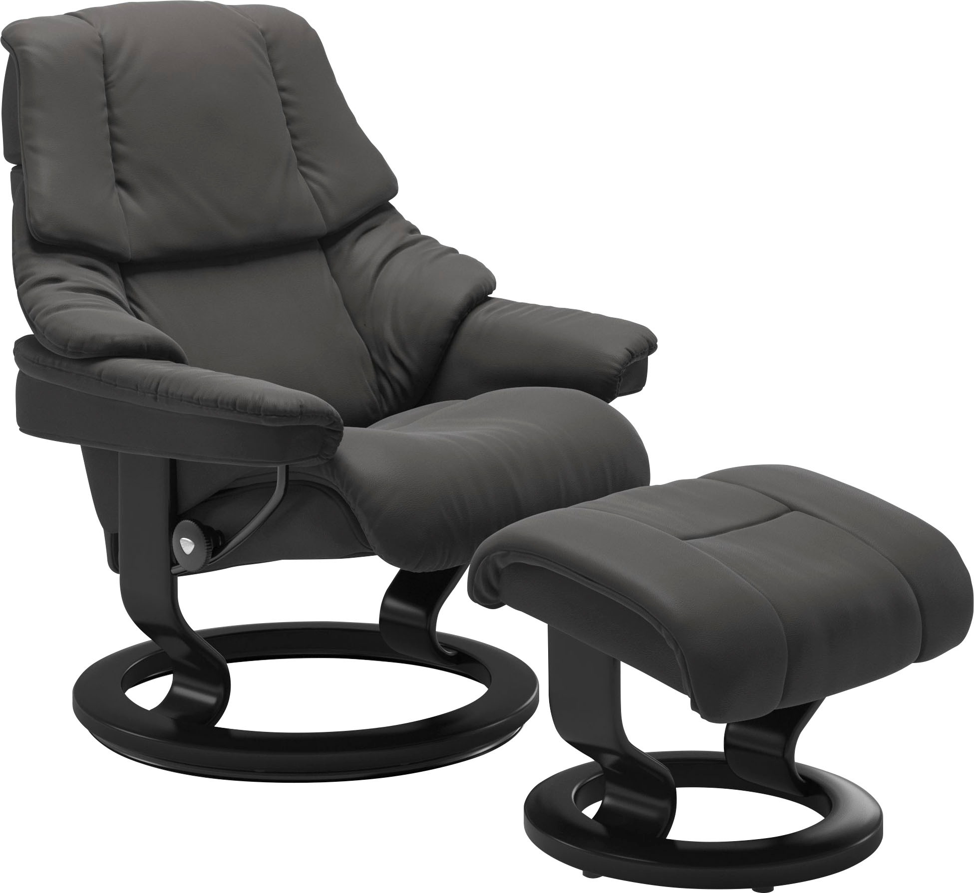 Stressless® Relaxsessel-Set »Reno«, mit Hocker, mit Classic Base, Größe S, M & L, Gestell Schwarz