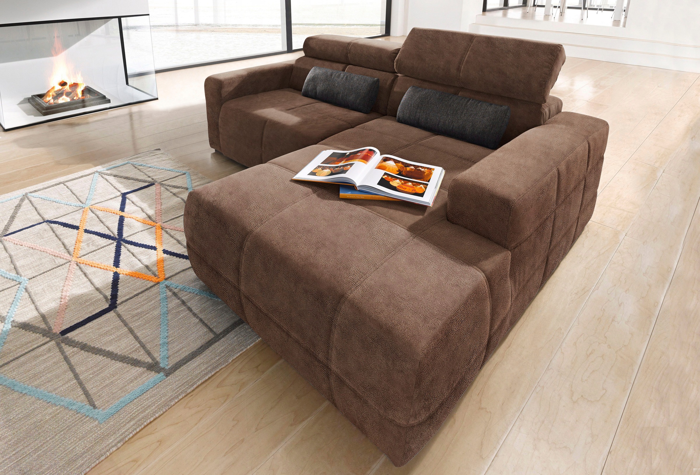 DOMO collection Ecksofa »Brandon kleine Ausführung B/T/H: 214/100/80 cm«, M günstig online kaufen