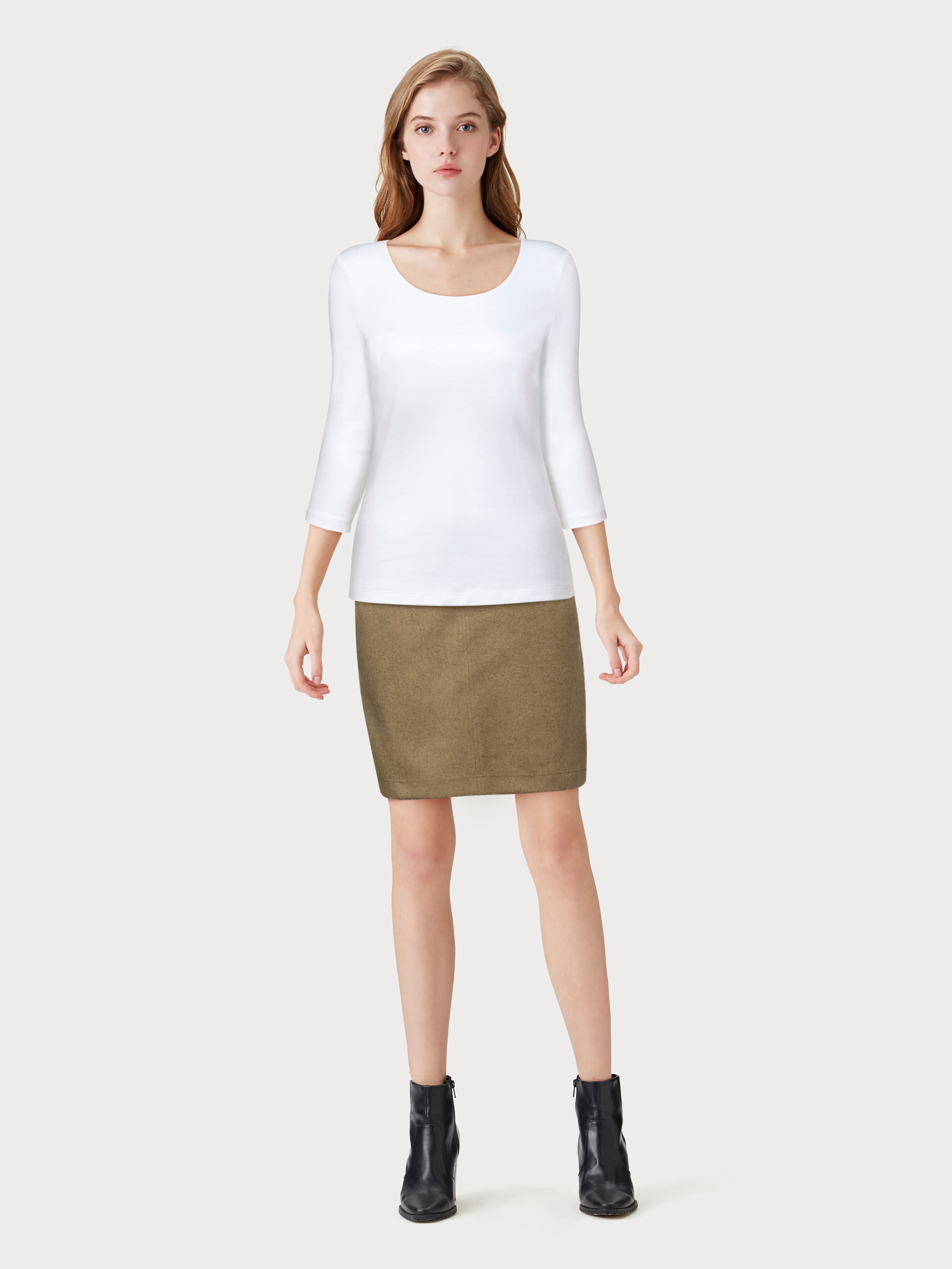 STREET ONE 3/4-Arm-Shirt »Style Pania« mit extra Futter an der Vorderseite