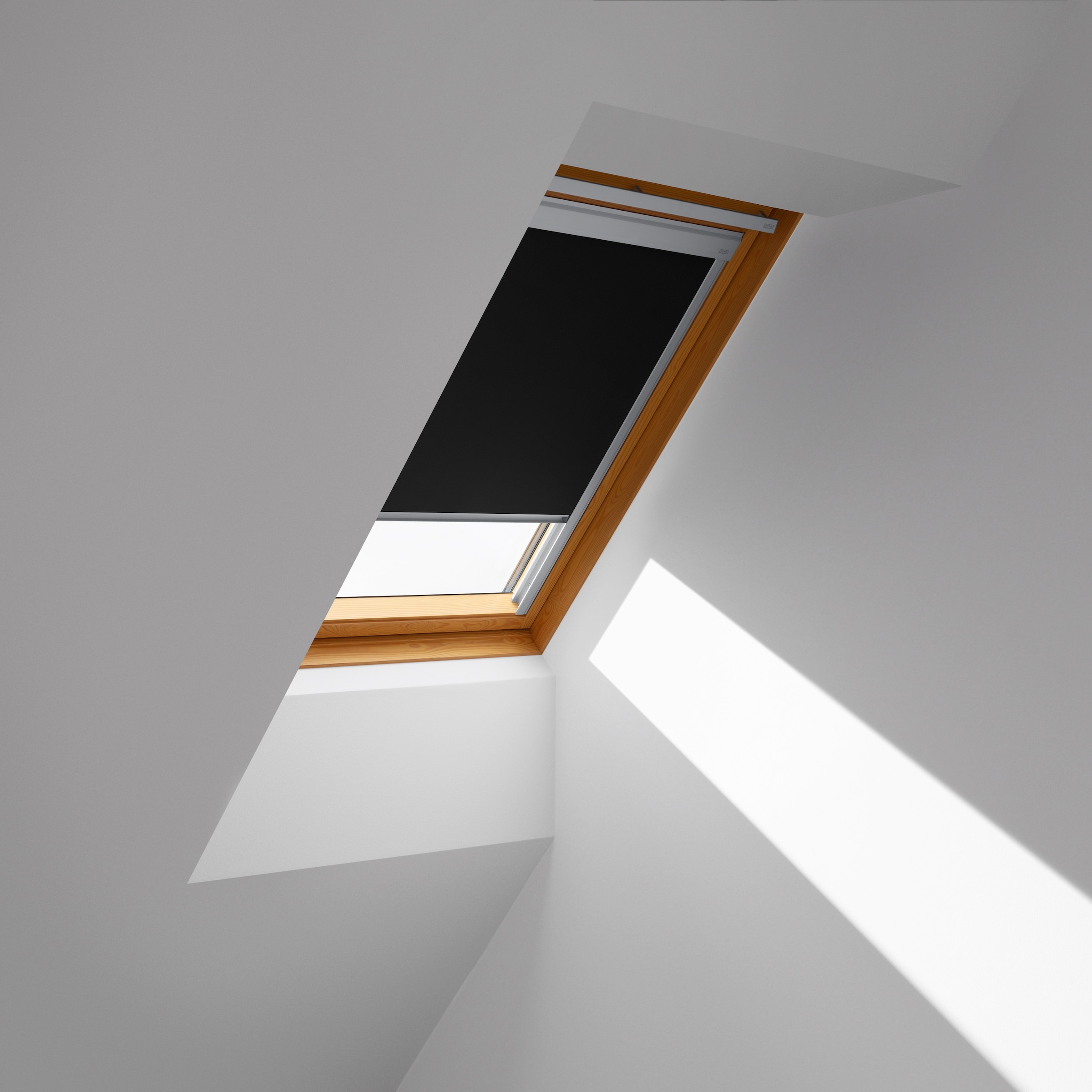 VELUX Verdunklungsrollo »DBL S08 4249«, verdunkelnd, Verdunkelung, ohne Bohren, in Führungsschienen, alufarbene Führungsschienen & Griffleiste