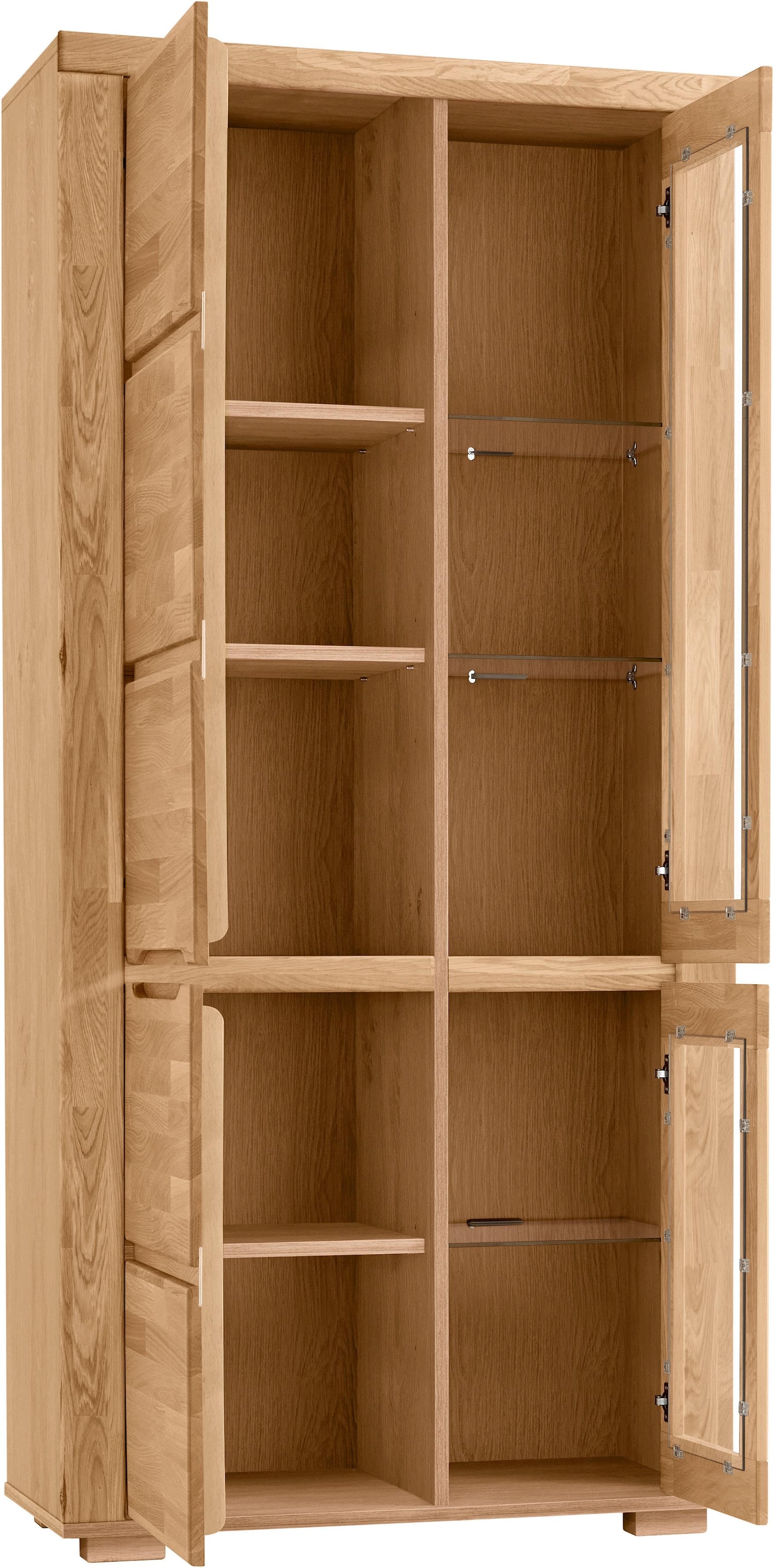 Home affaire Vitrine »DENIS70, Wohnzimmer, viel Stauraum, verstellbaren Ein günstig online kaufen