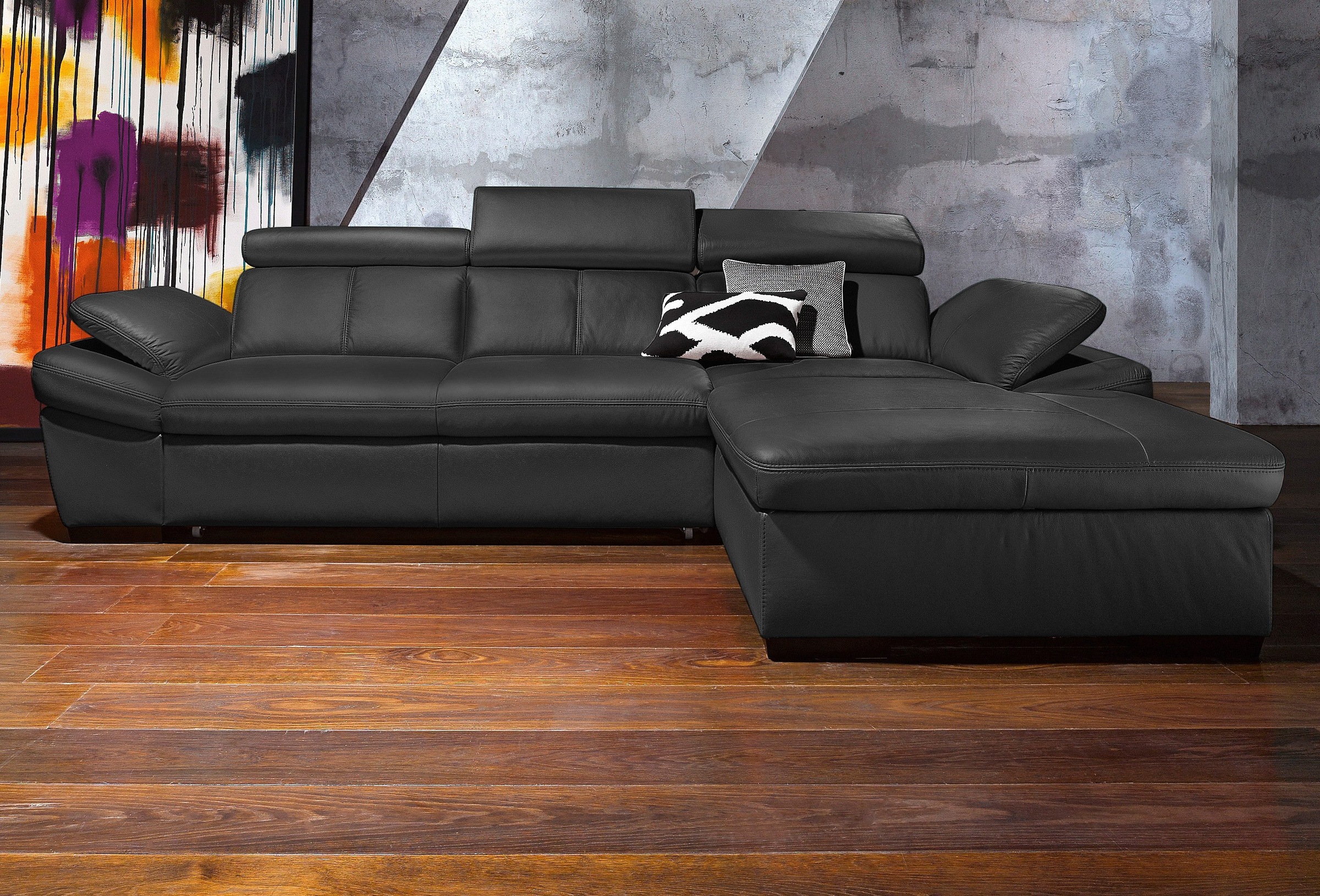 exxpo - sofa fashion Ecksofa »Salerno, Funktionssofa, Breite 280cm, hoher S günstig online kaufen