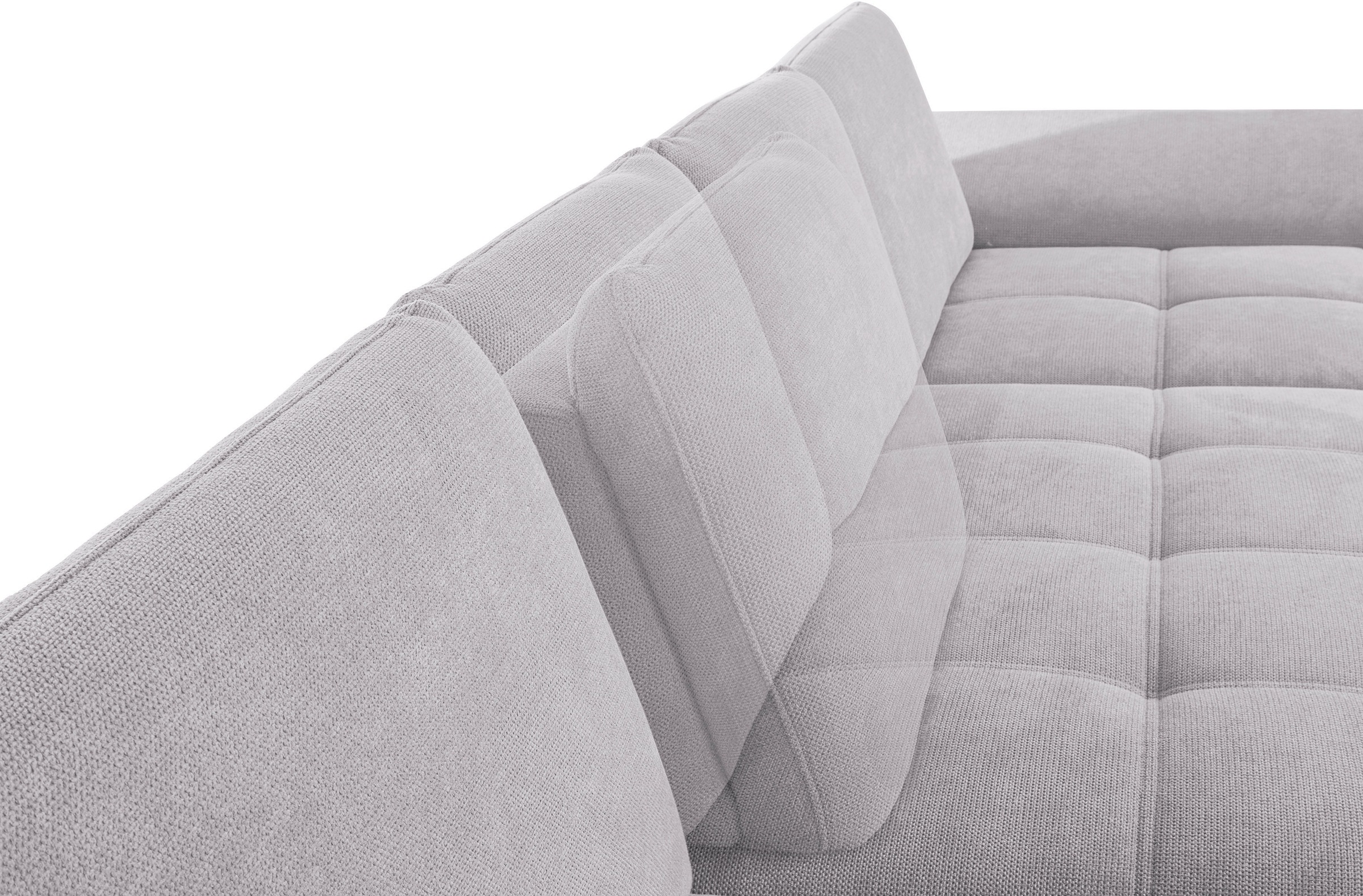 Places of Style Wohnlandschaft »Costello U-Form, mit Sitztiefenverstellung, Armteilverstellung und«, 3 Nierenkissen, optional Bettfunktion und Bettkasten