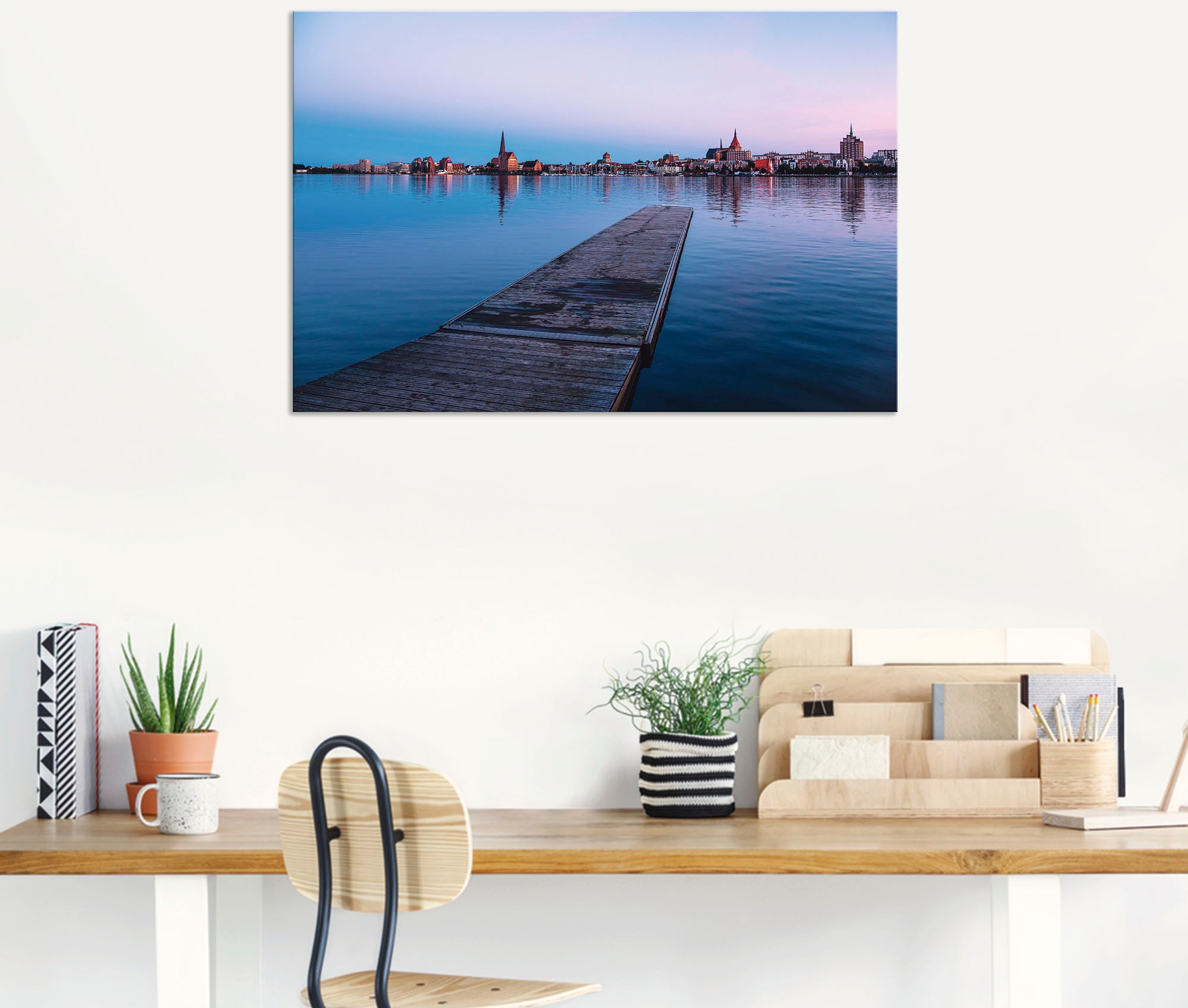 Artland Wandbild »Blick auf historische Gebäude Venedig II«, Rostock, (1 St.), als Alubild, Leinwandbild, Wandaufkleber oder Poster in versch. Größen