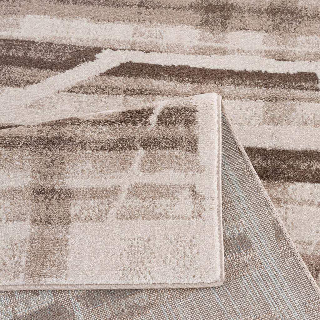 Carpet City Teppich »Moda«, rechteckig, 11 mm Höhe, Kurzflor, Streifen-Muster, Weicher Flor