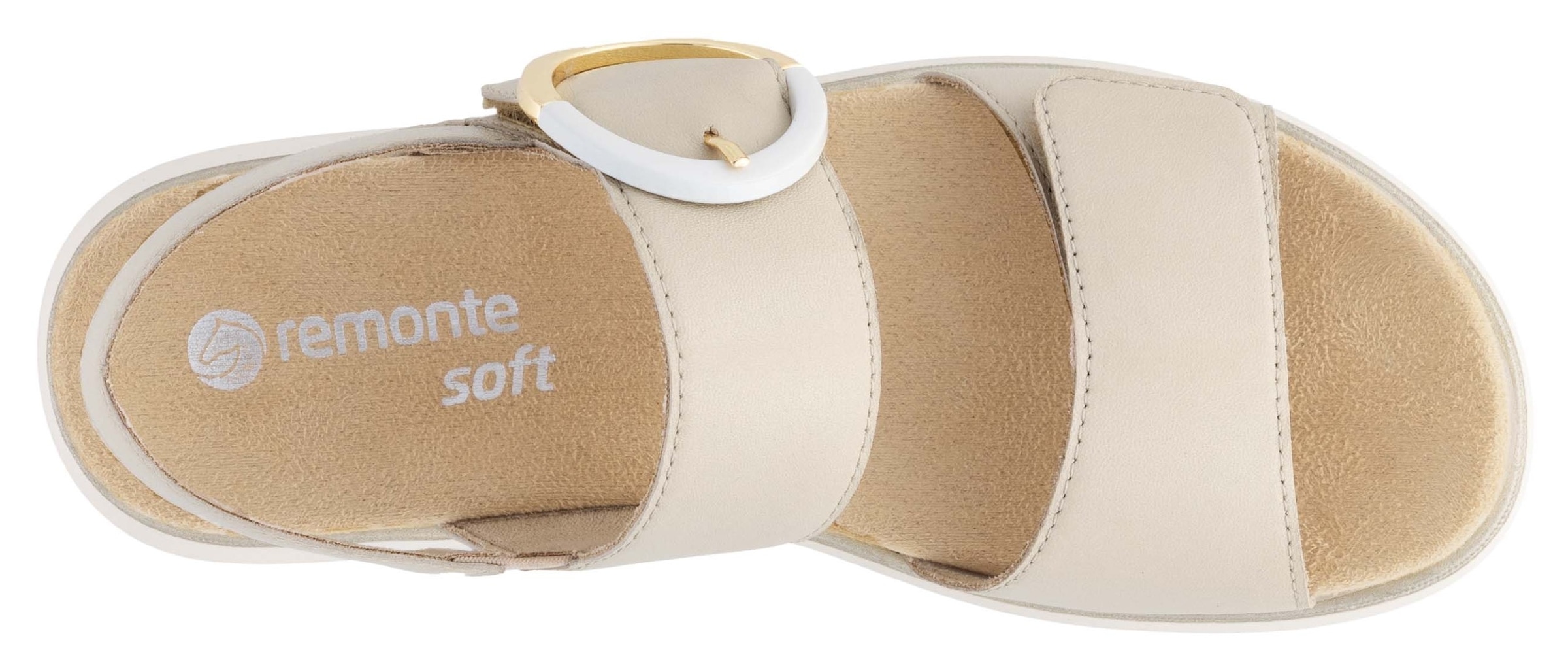 Remonte Riemchensandale, Sandale, Bequemschuh, Sommerschuh mit praktischen Klettverschlüssen