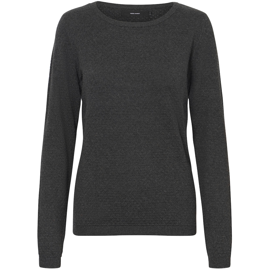 Vero Moda Rundhalspullover »VMCARE STRUCTURE LS O-NECK BLOUSE«