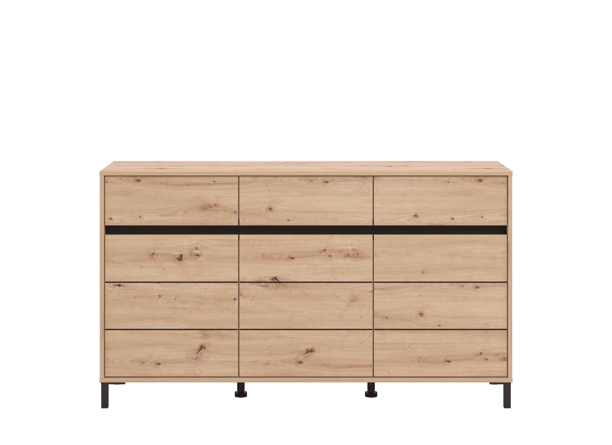INOSIGN Sideboard »Marron, Kommode, vielseitig einsetzbar«, Breite/Höhe 157/90 cm, mit 3 Schubladen, 2 Fächer hinter jeder Tür
