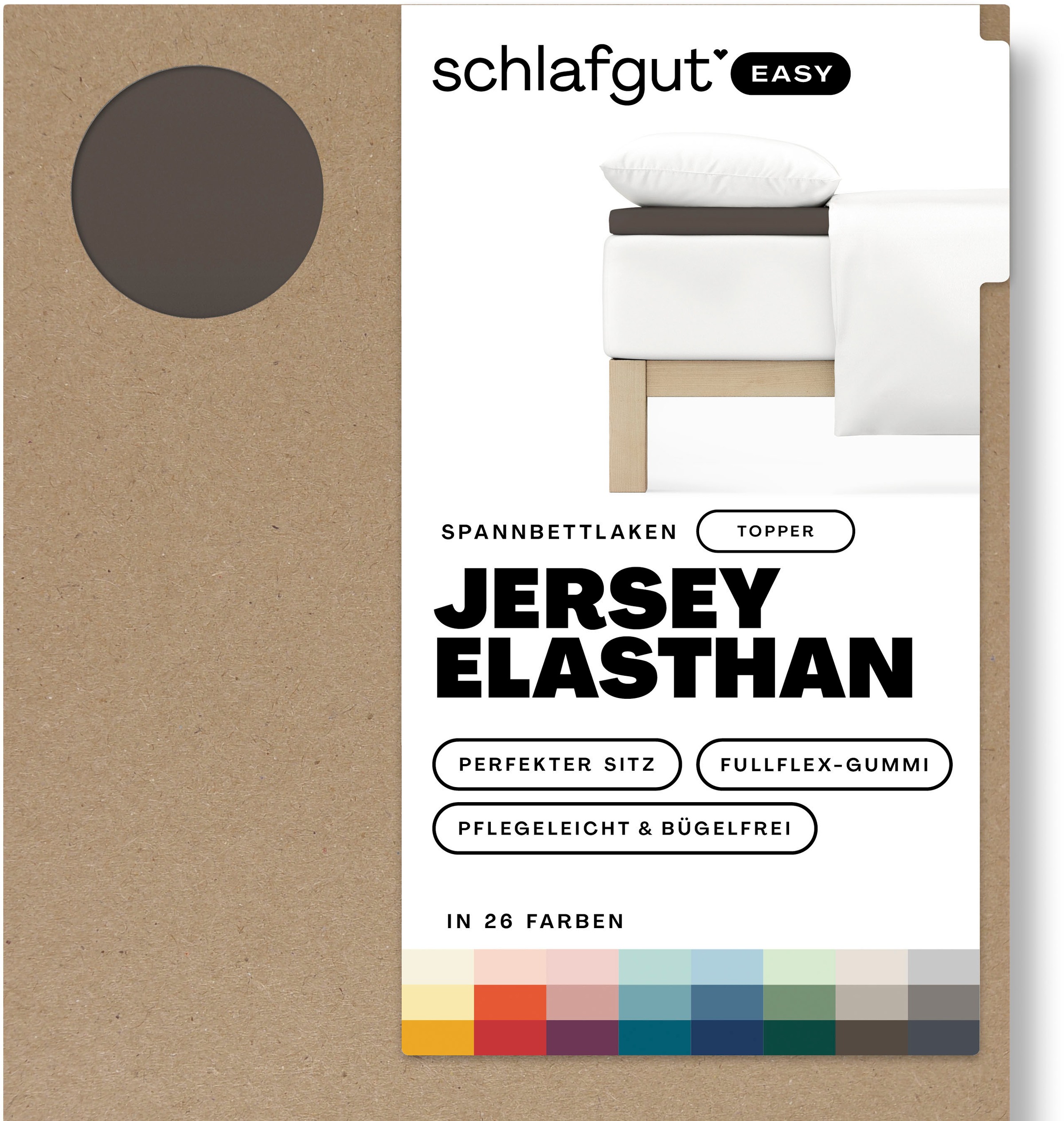 Schlafgut Spannbettlaken »EASY Jersey Elasthan Topper«, MADE IN GREEN by OEKO-TEX®