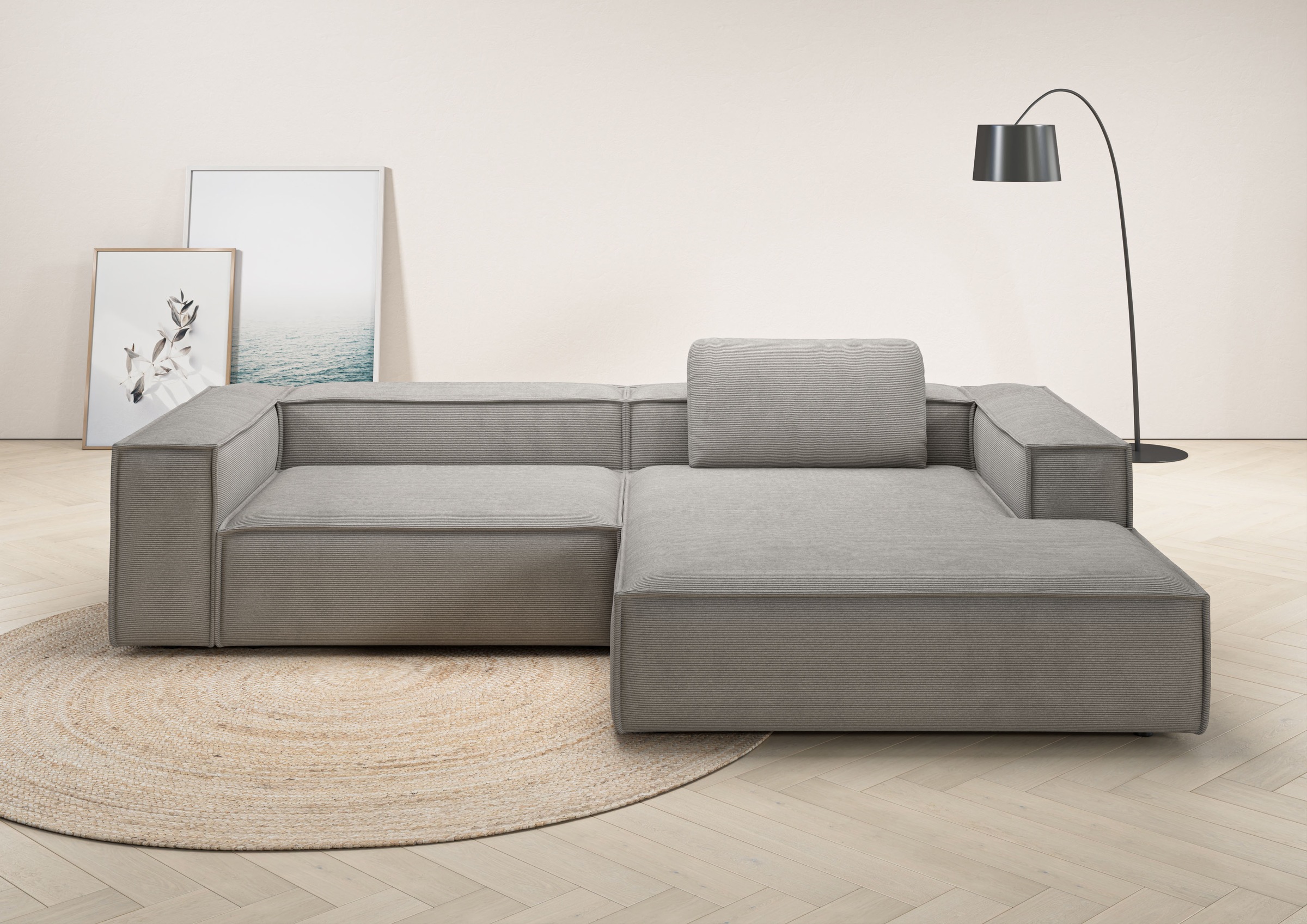 Home affaire Ecksofa »Watertown, modernes XXL L-Form, 306 cm breit« Großzüg günstig online kaufen
