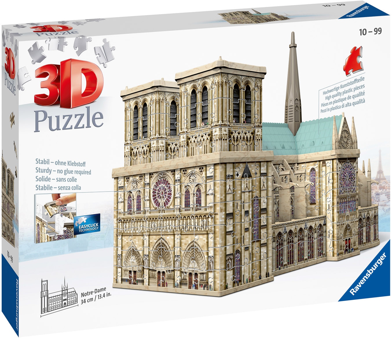 Ravensburger 3D-Puzzle »Notre Dame de Paris«, Made in Europe, FSC® - schützt Wald - weltweit