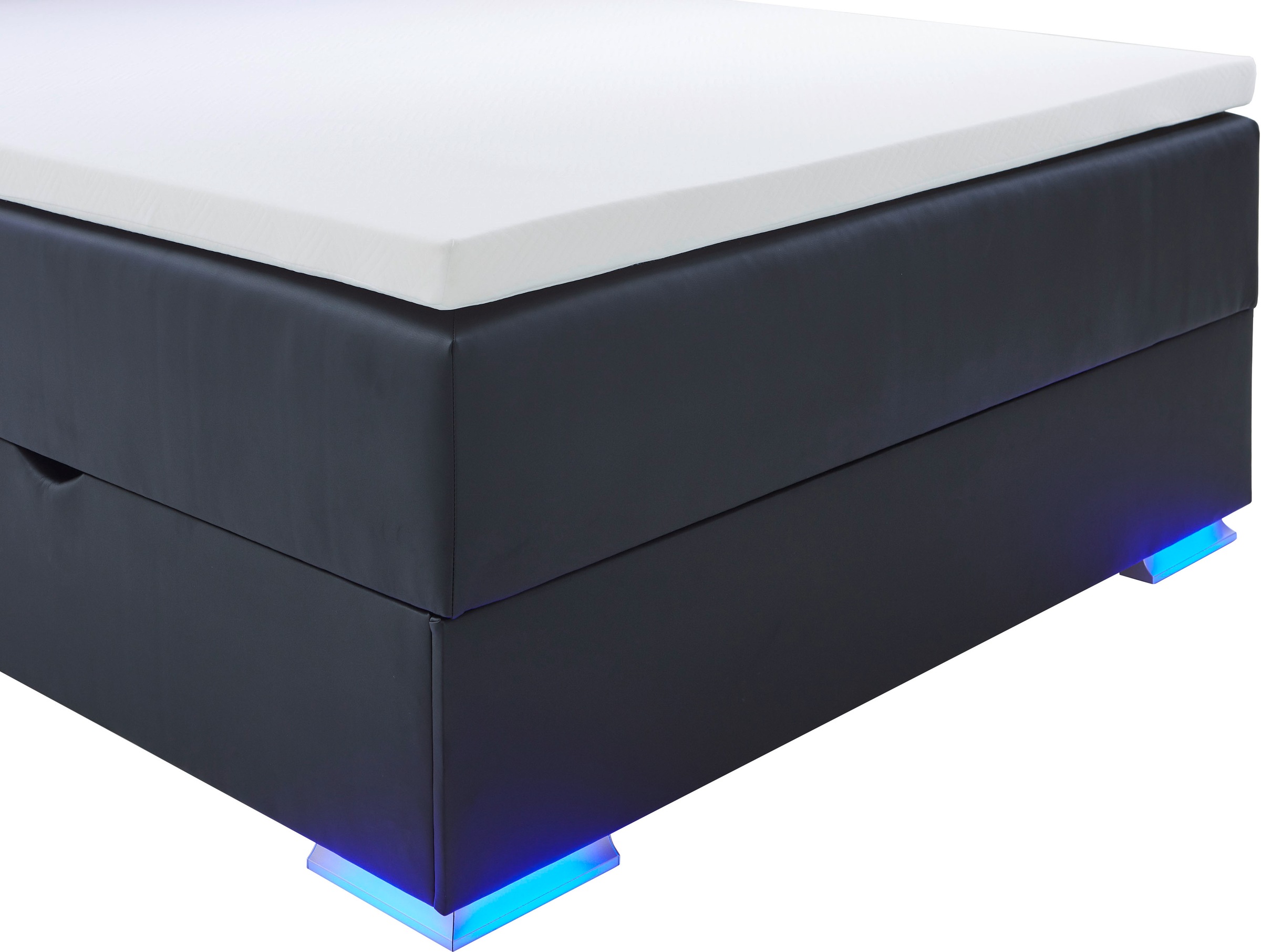 meise.möbel Boxspringbett »Colorado II«, inkl. LED-Beleuchtung & Topper