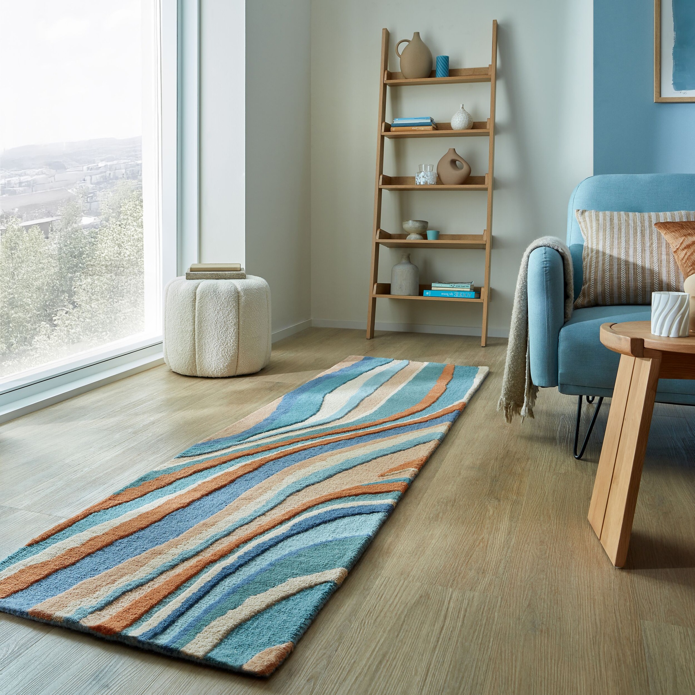 FLAIR RUGS Wollteppich »Abstract Flow handgetuftet«, rechteckig, 10 mm Höhe günstig online kaufen