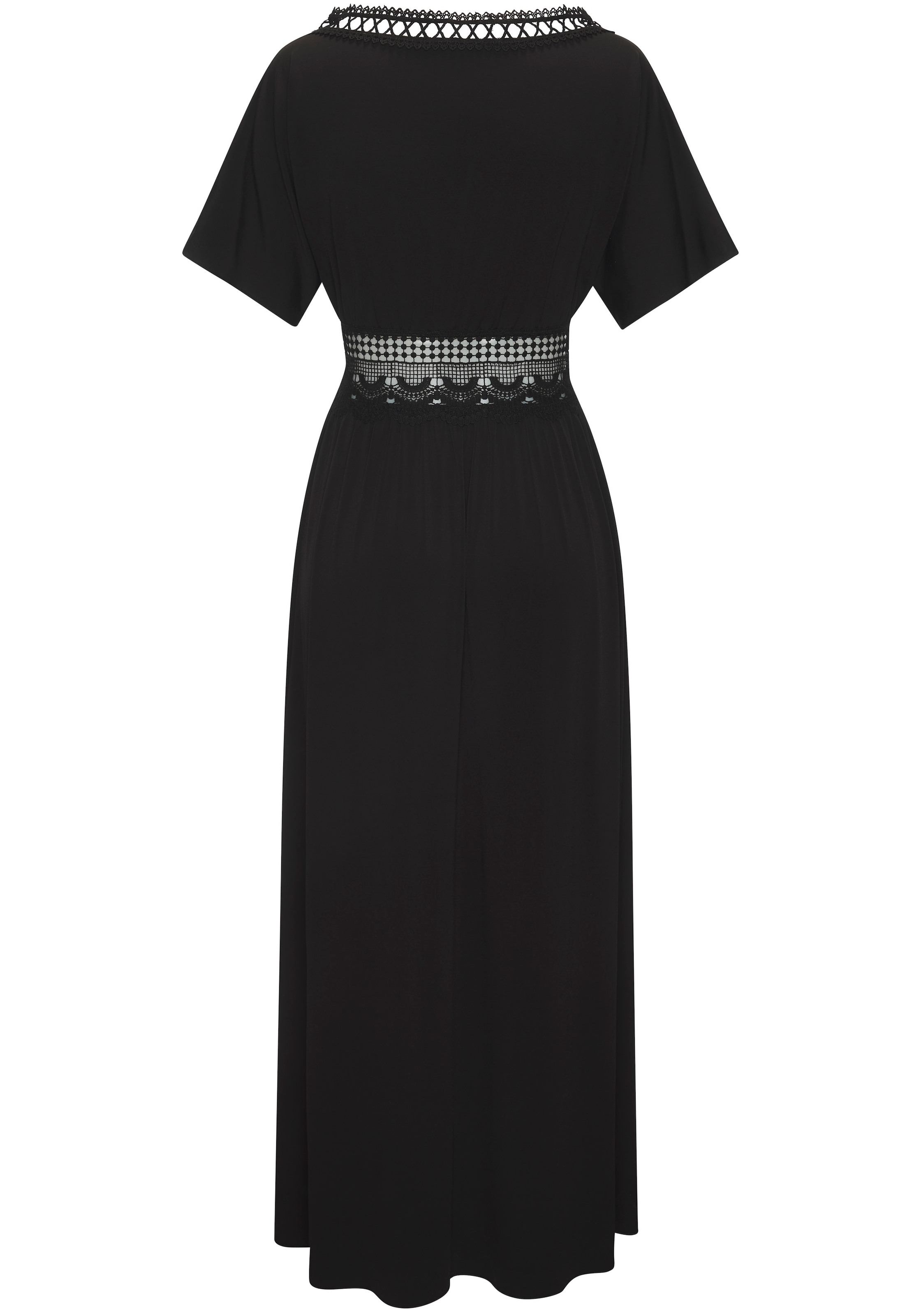 LASCANA Strandkleid mit Spitzeneinsätzen, bügelfreie Qualität