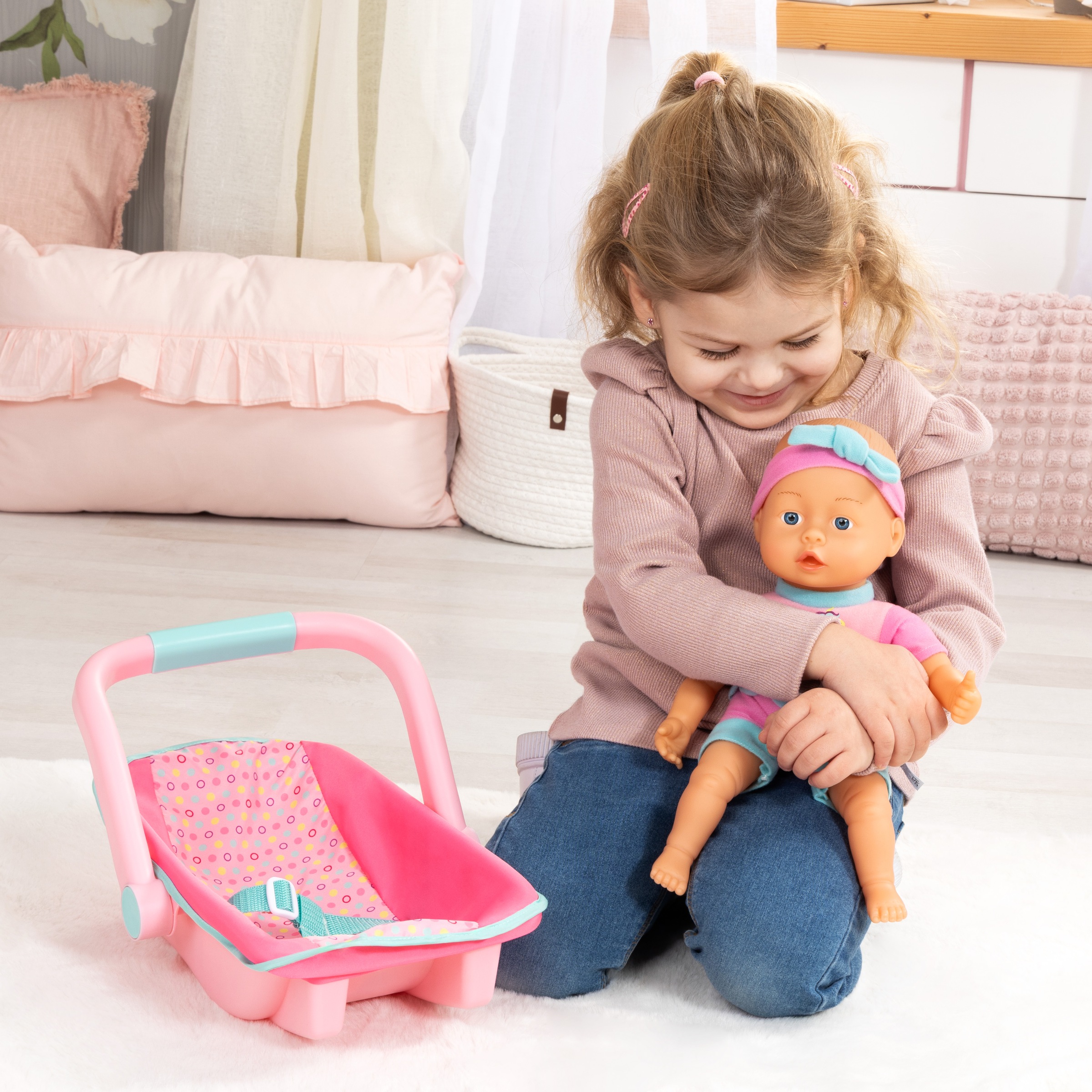 Bayer Puppen Autositz »inklusive Puppe 35 cm«