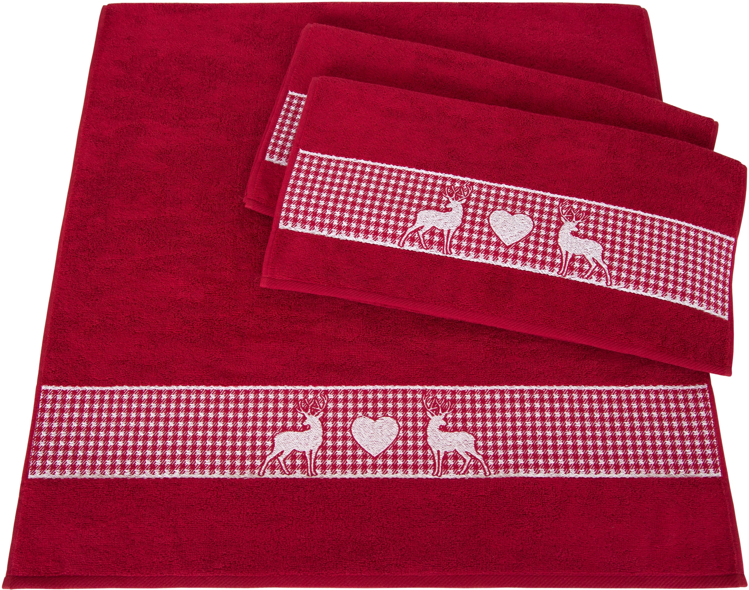 Dyckhoff Handtuch Set »Oktoberfest« Set 3 Stk. Frottier Made in Germany (2 günstig online kaufen