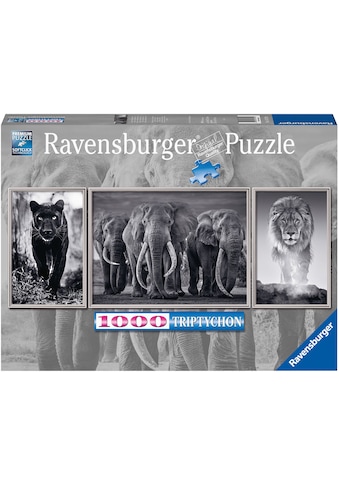 Ravensburger Puzzle »Panter, Elefanten, Löwe«, Triptychon; FSC® - schützt Wald -... kaufen