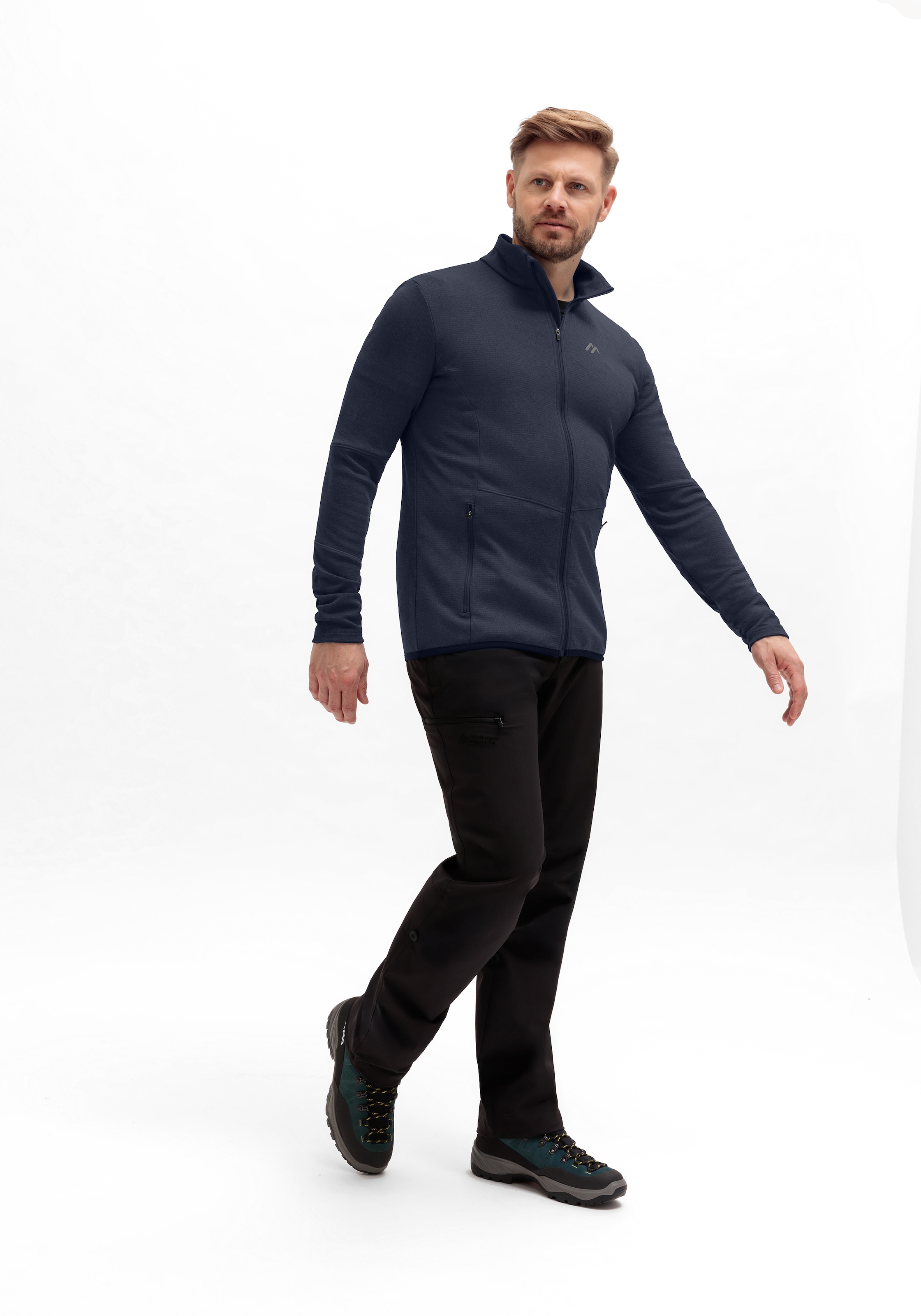 Maier Sports Fleecejacke »Sinaia M« Herren Midlayer, atmungsaktiv und schnelltrocknend, Slim Fit