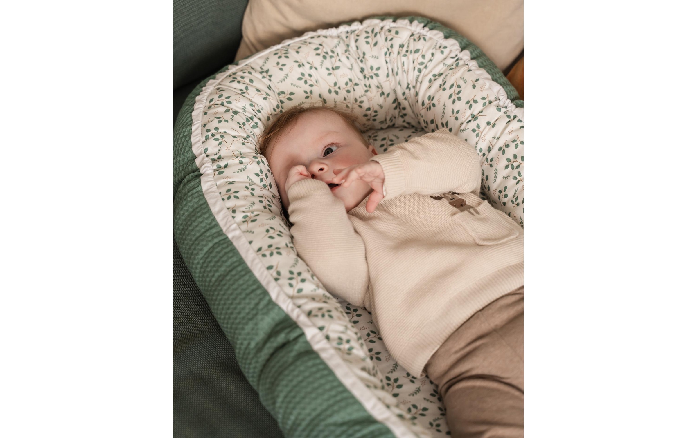 ULLENBOOM ® Kuschelnest »Cocoon Floral 55 x 95 cm«