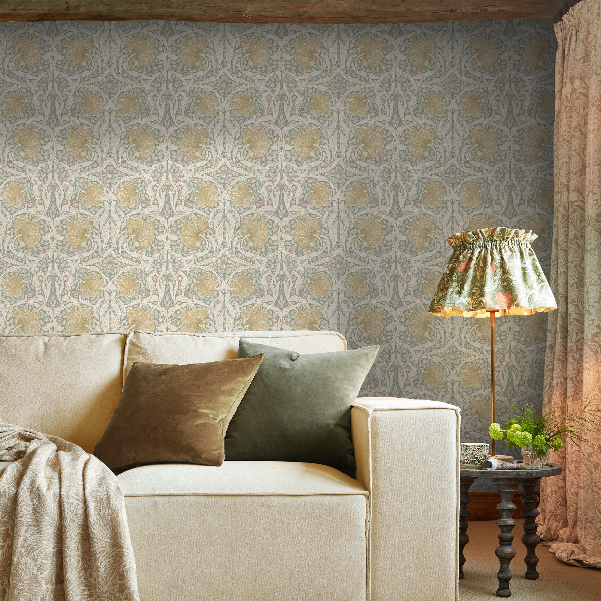 WILLIAM MORRIS AT HOME Vliestapete »Pimpernel Spring Breeze« Motiv glatt De günstig online kaufen