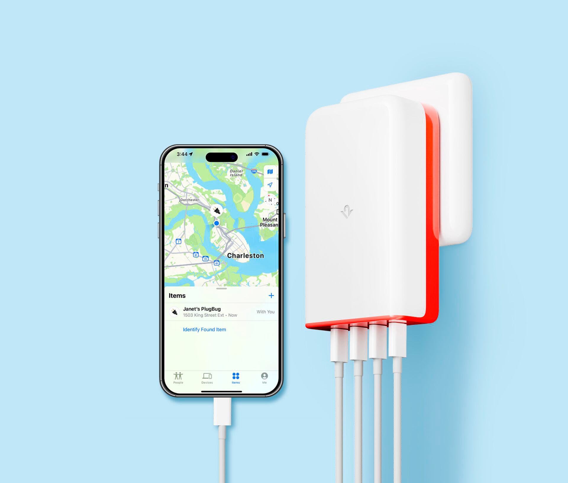 Twelve South USB-Ladegerät »PlugBug Travel 120W with Find My«