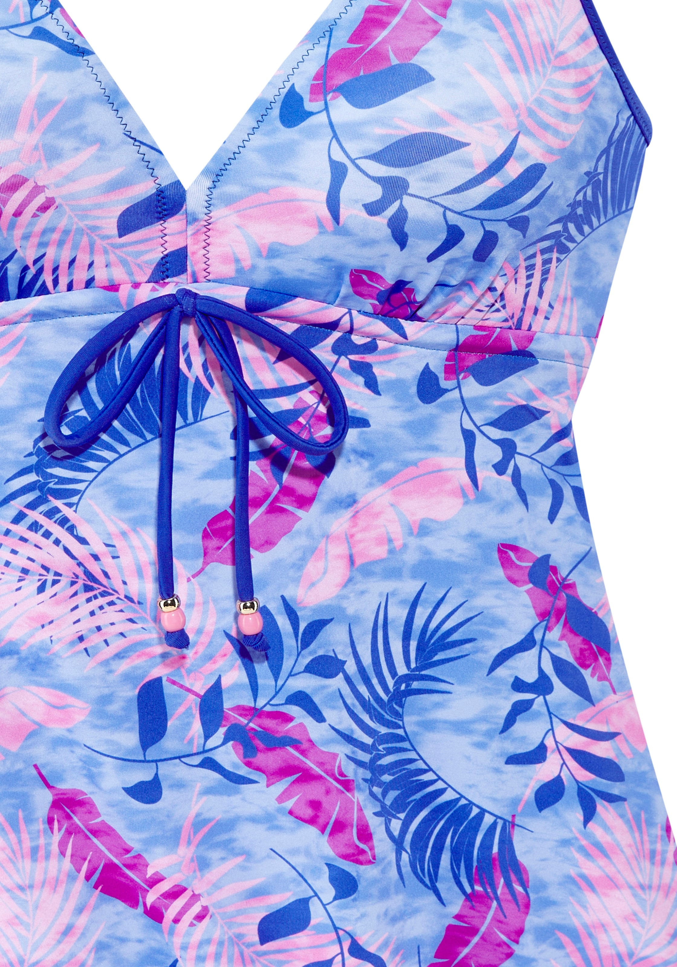 Vivance Bügel-Tankini mit stylischem Blätterprint
