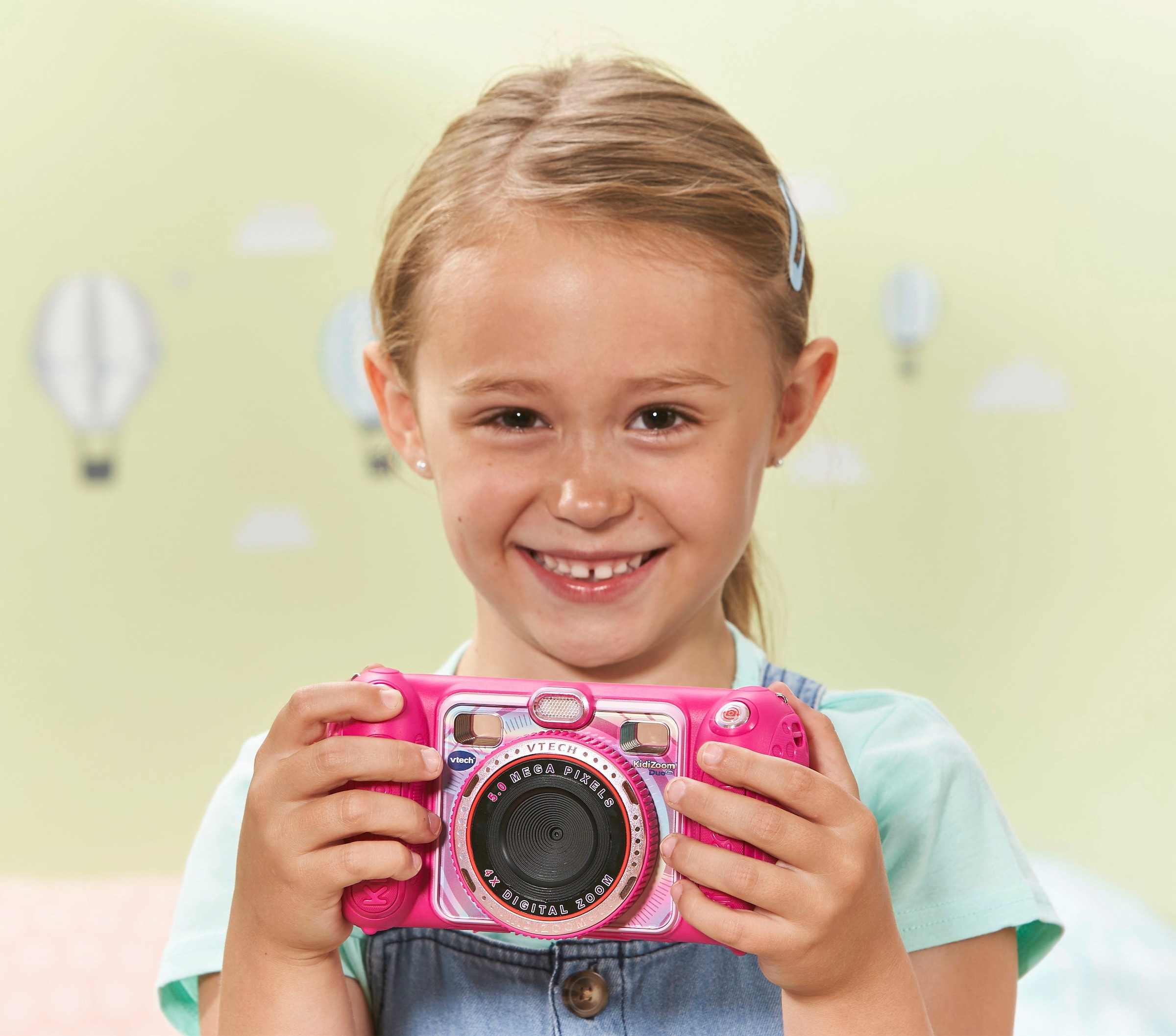 Vtech® Kinderkamera »KidiZoom Duo Pro, pink«, inklusive Tragetasche